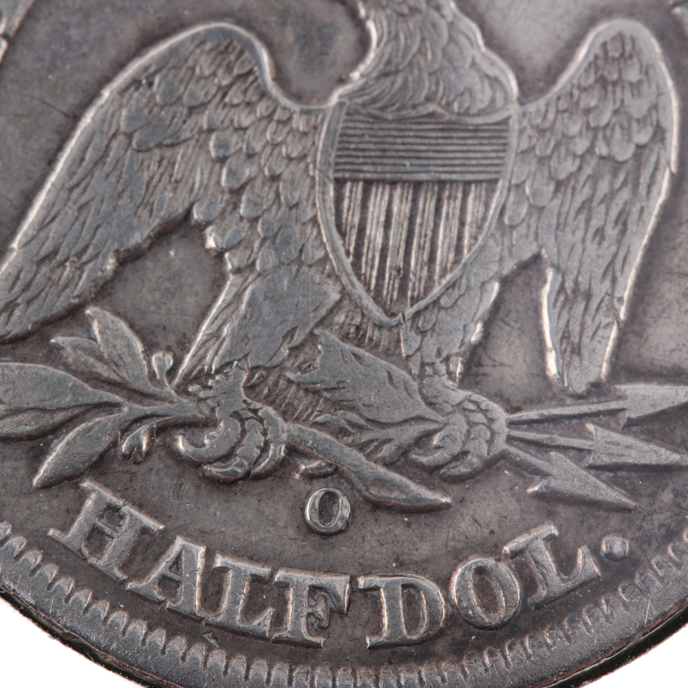 1855 O Seated Liberty Silver Half Dollar