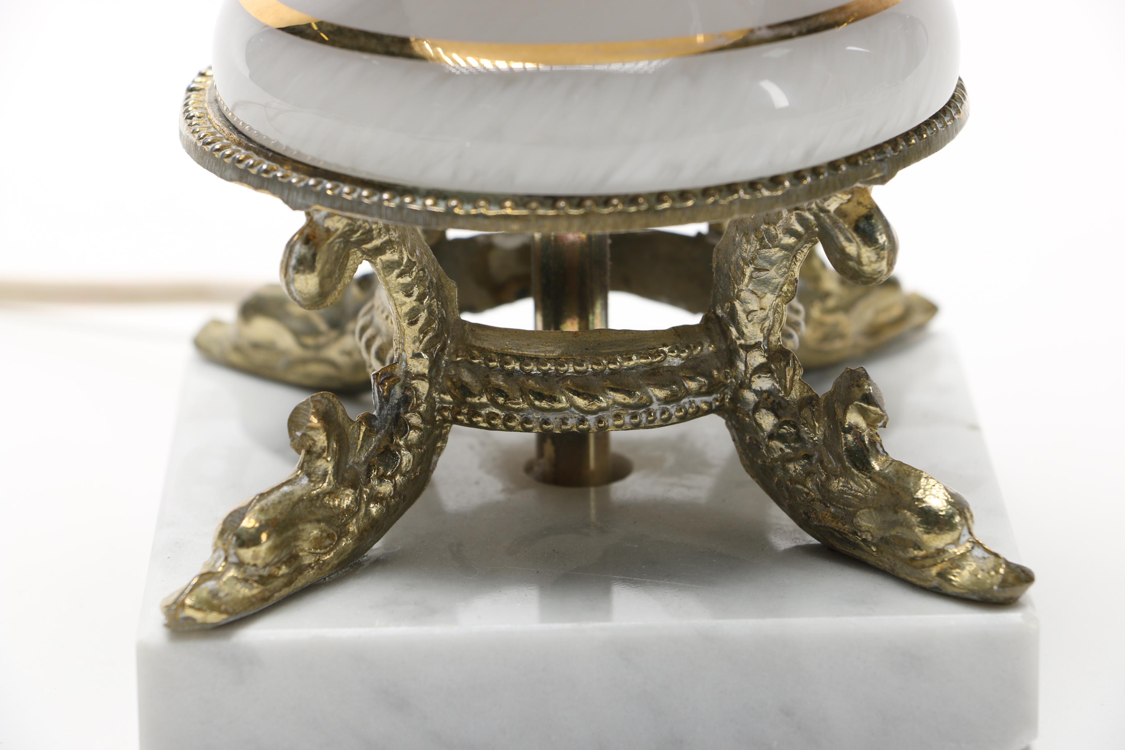 Marble and Glass Desk Lamps