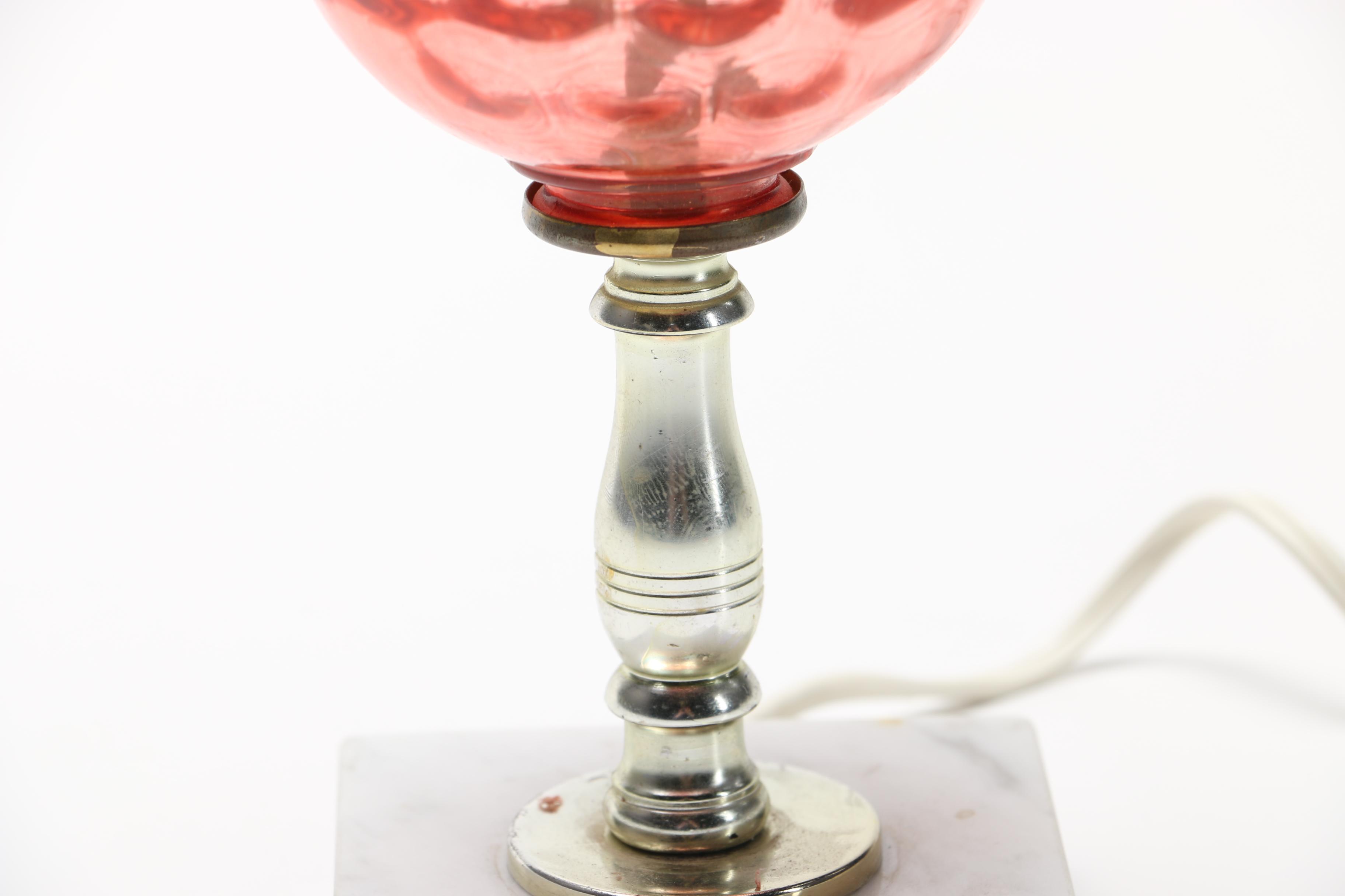 Marble and Glass Desk Lamps