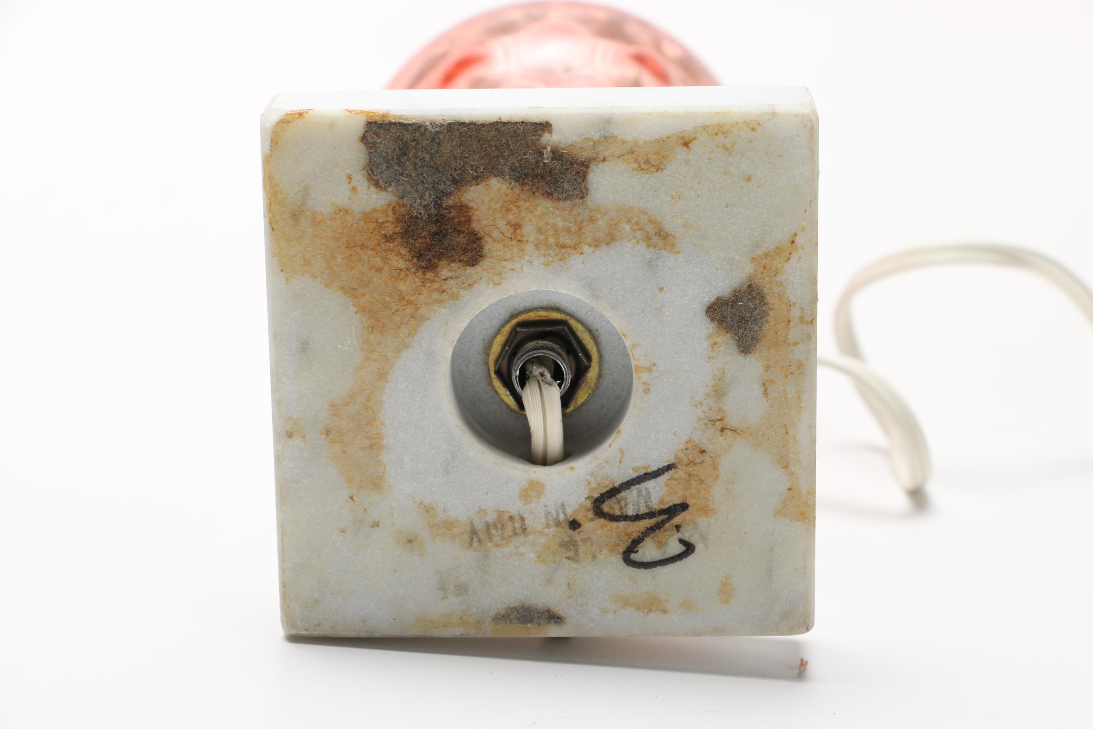 Marble and Glass Desk Lamps