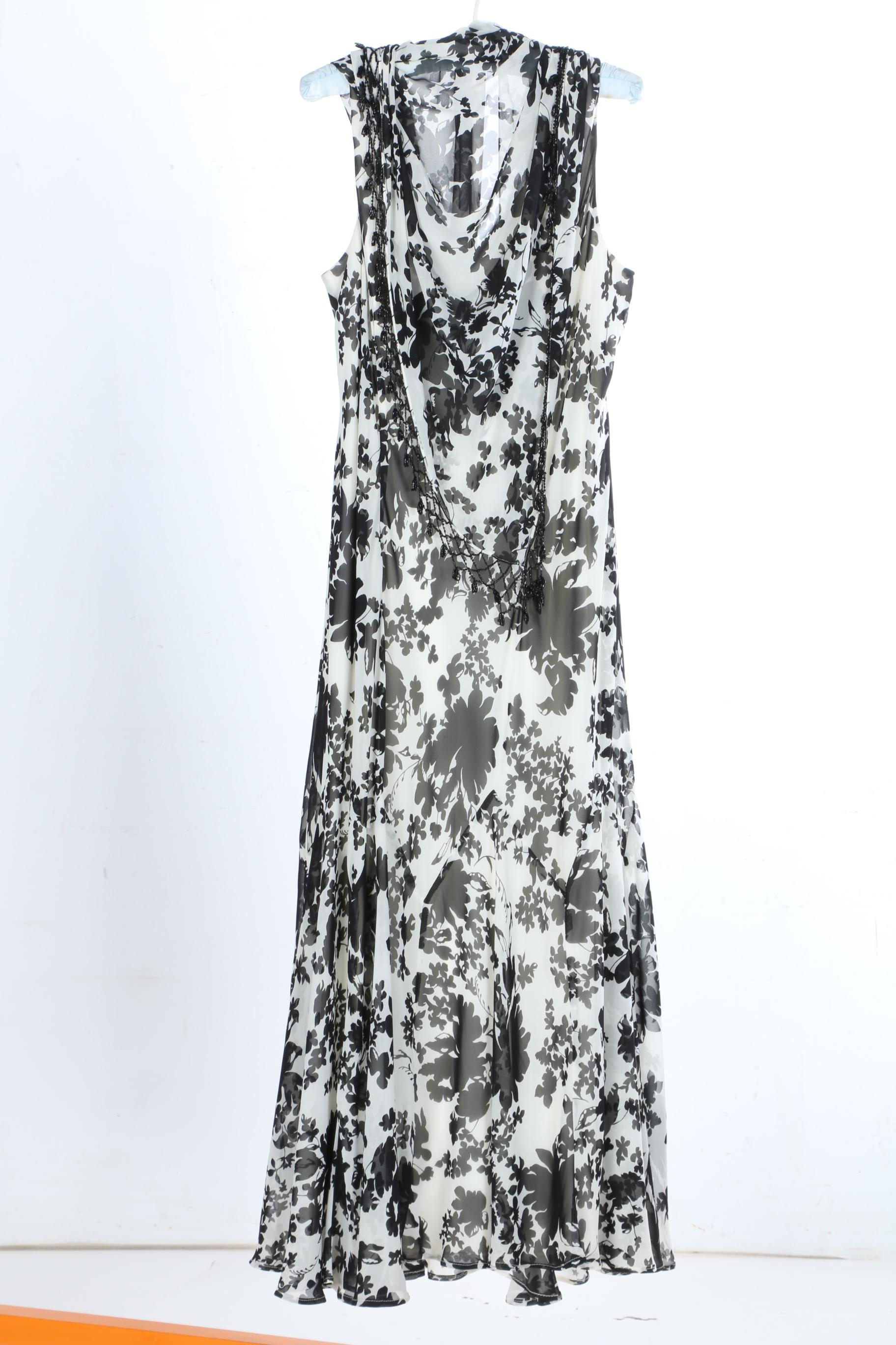 Women's Black and White Evening Dresses