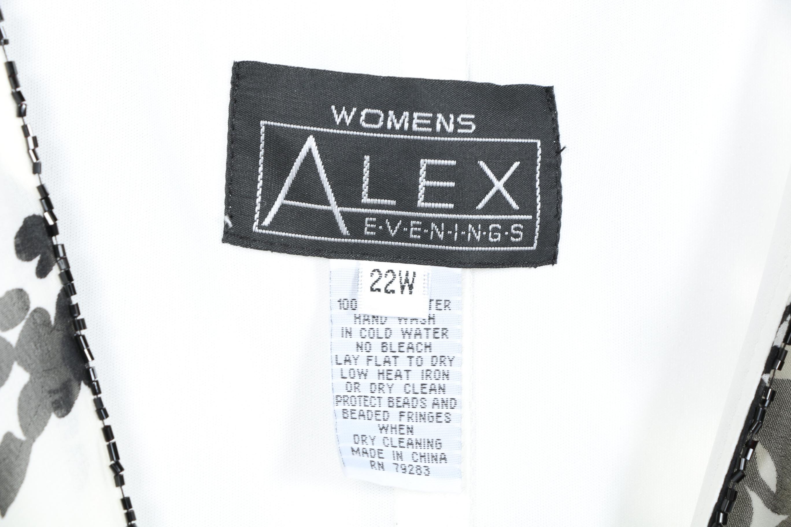 Women's Black and White Evening Dresses