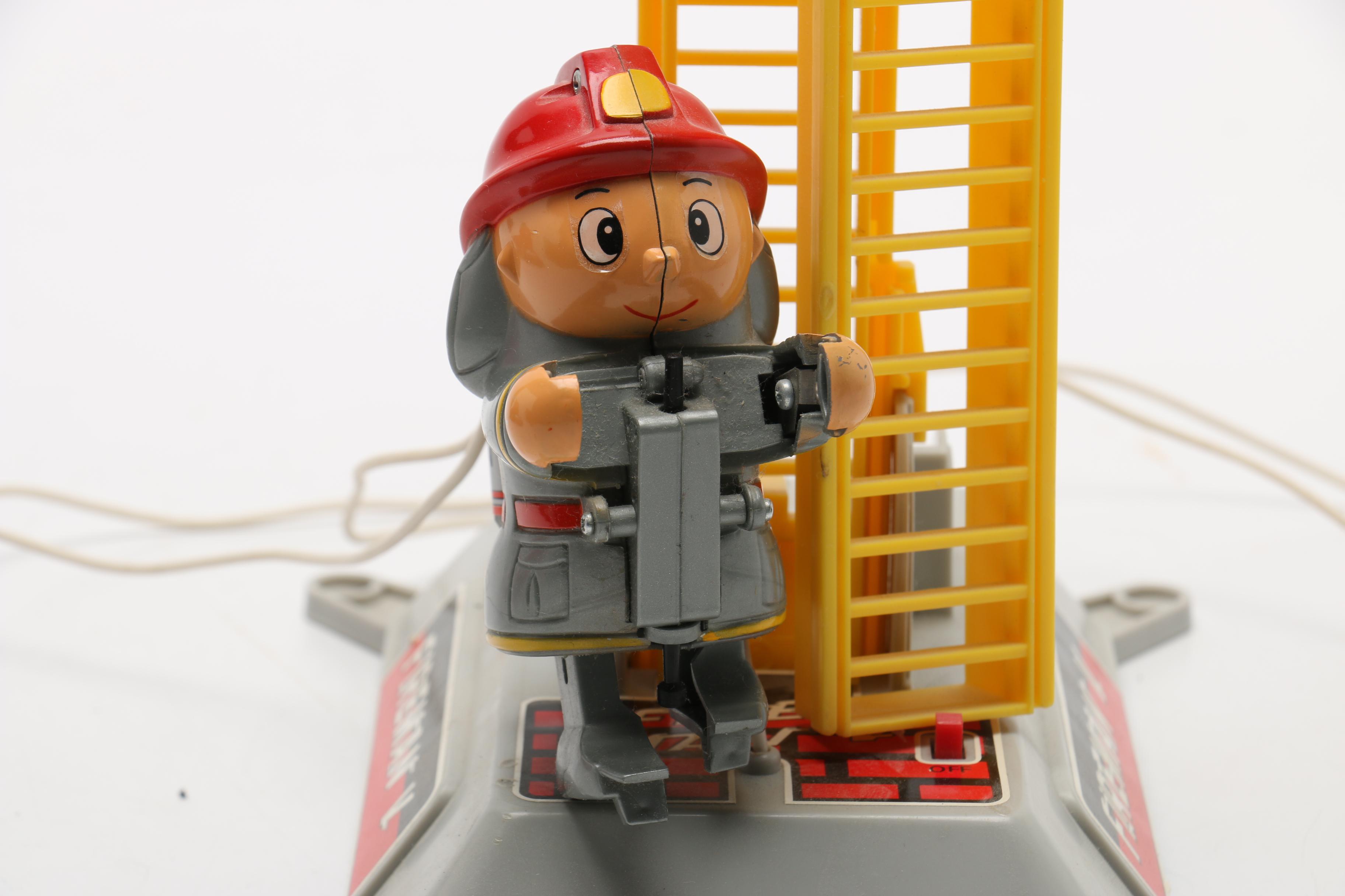 1960s and 1970s Fireman Toys