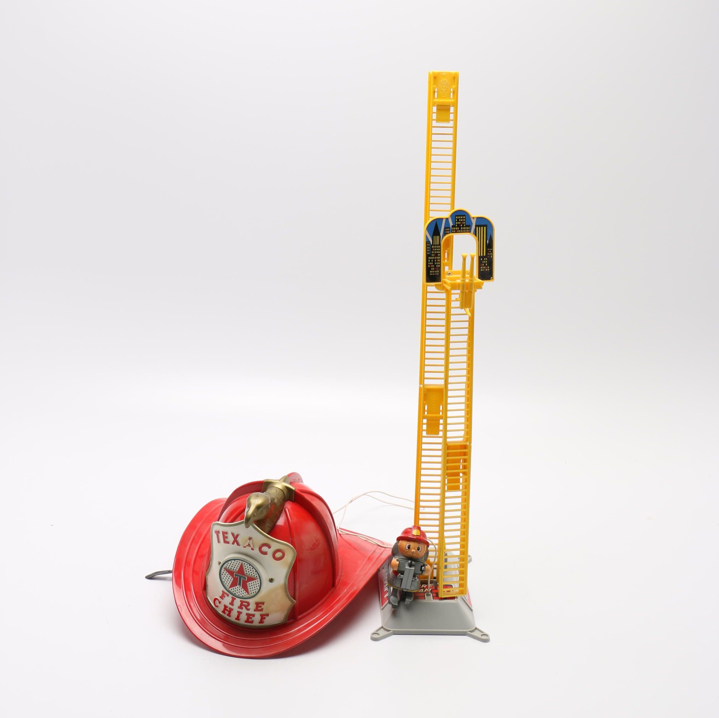 1960s and 1970s Fireman Toys