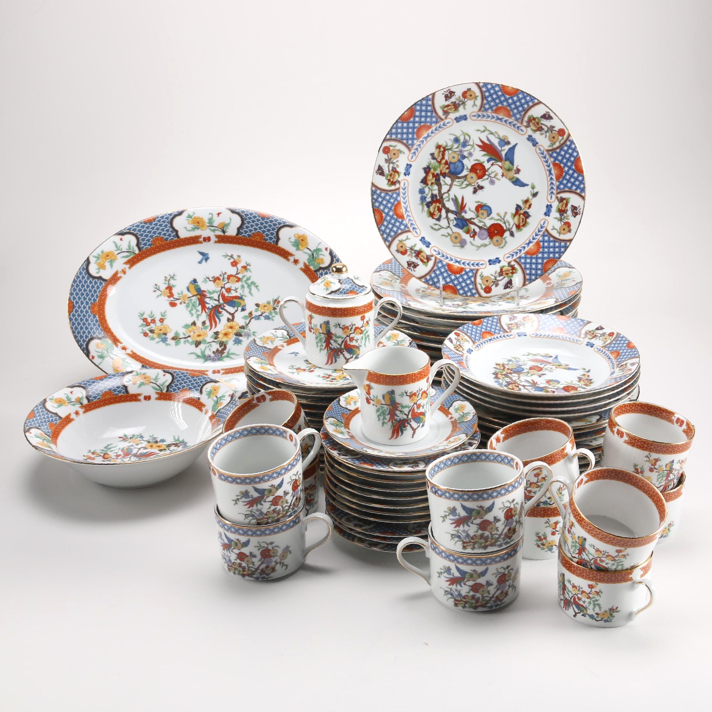 LiLing "Imperial Garden" China Dinnerware Set