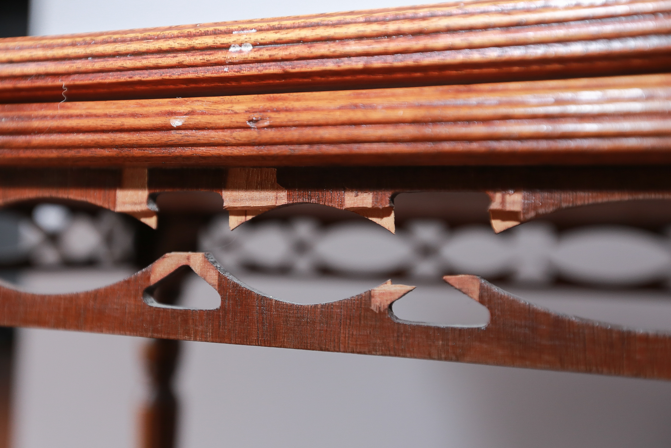 Vintage Mahogany and Glass Tray Table