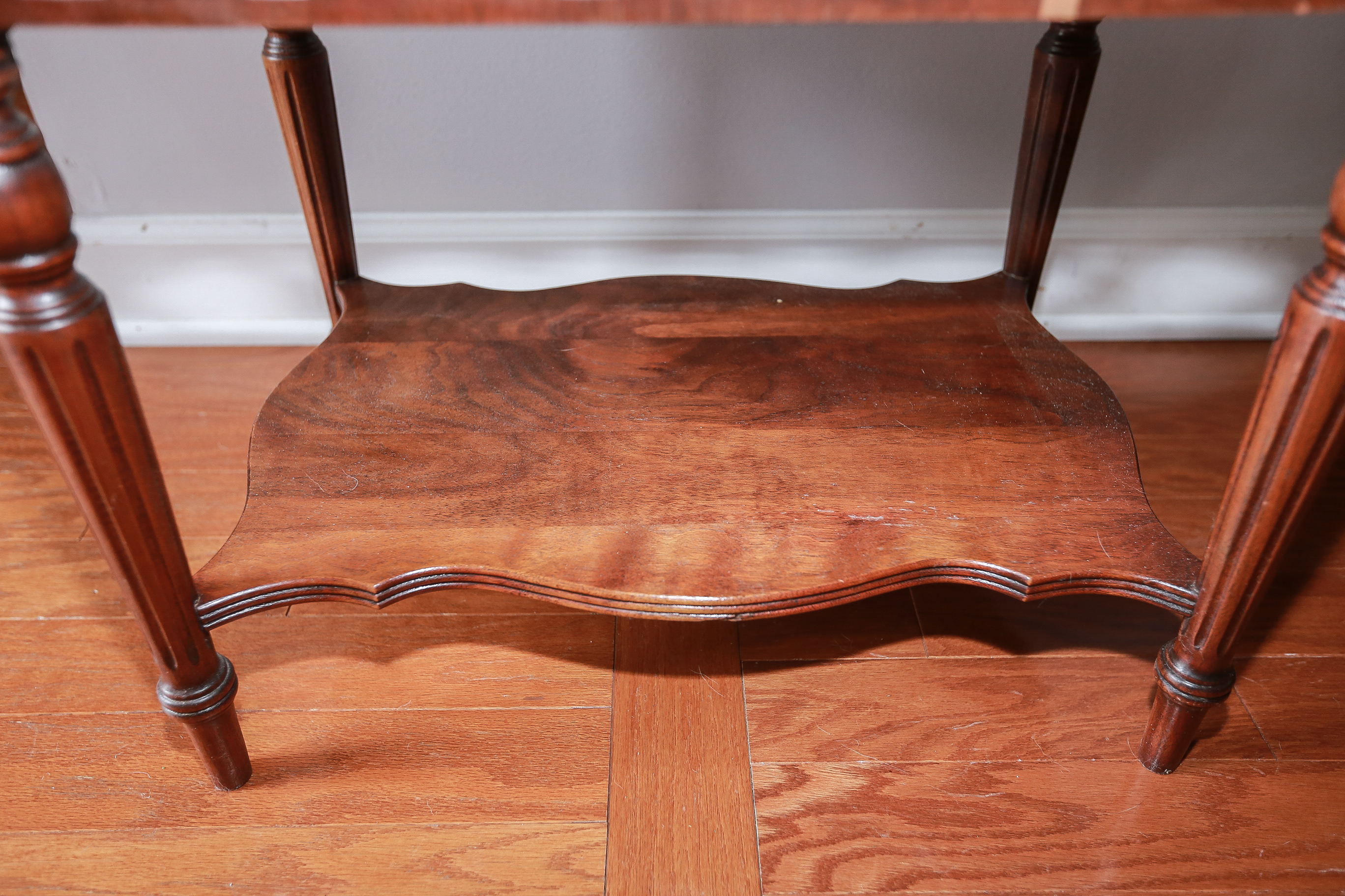 Vintage Mahogany and Glass Tray Table
