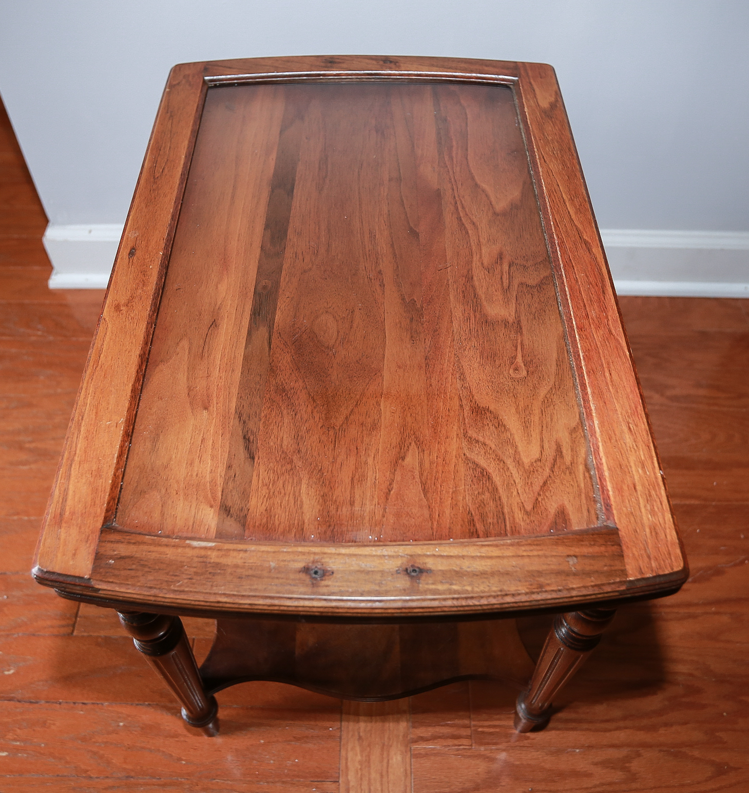Vintage Mahogany and Glass Tray Table
