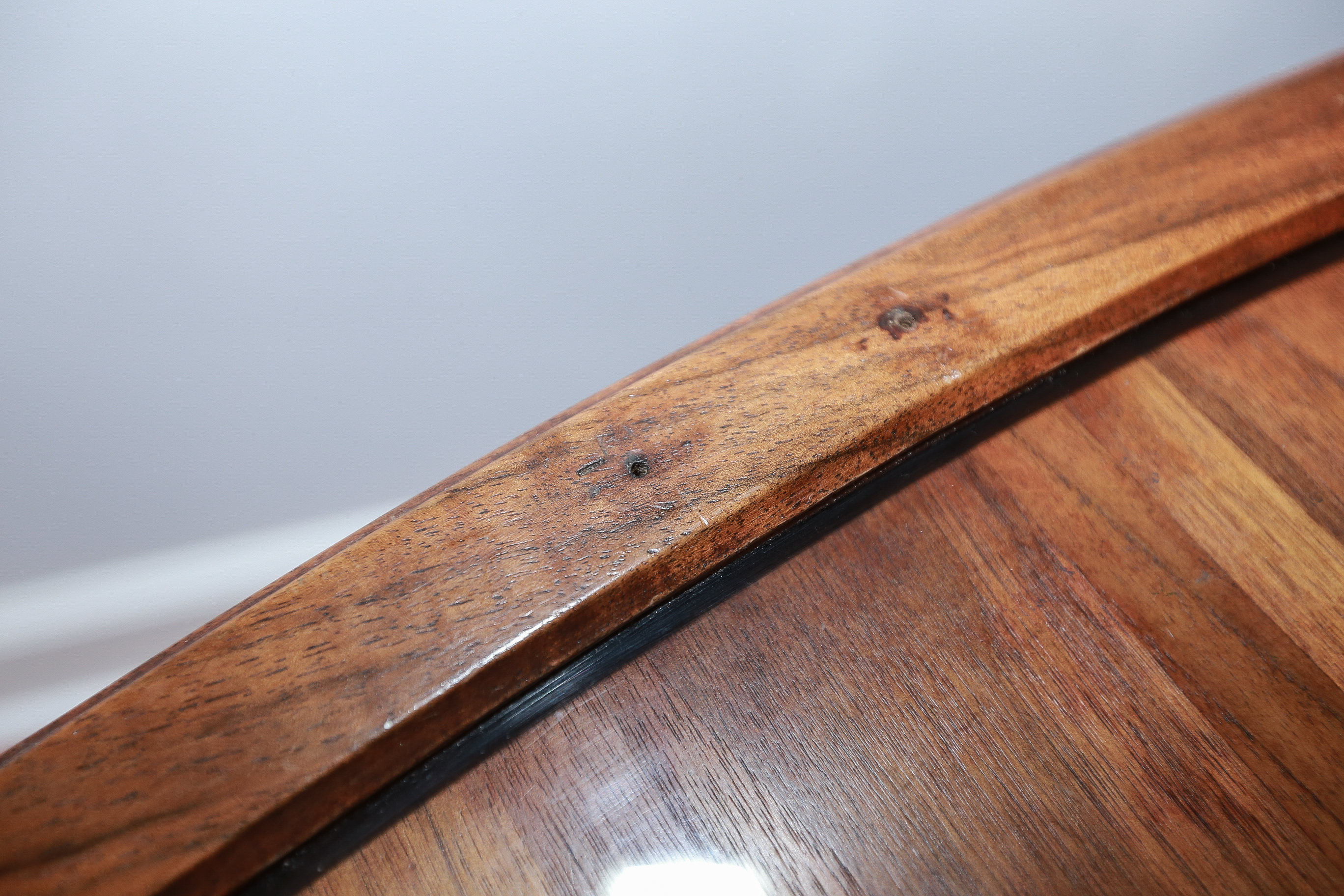 Vintage Mahogany and Glass Tray Table