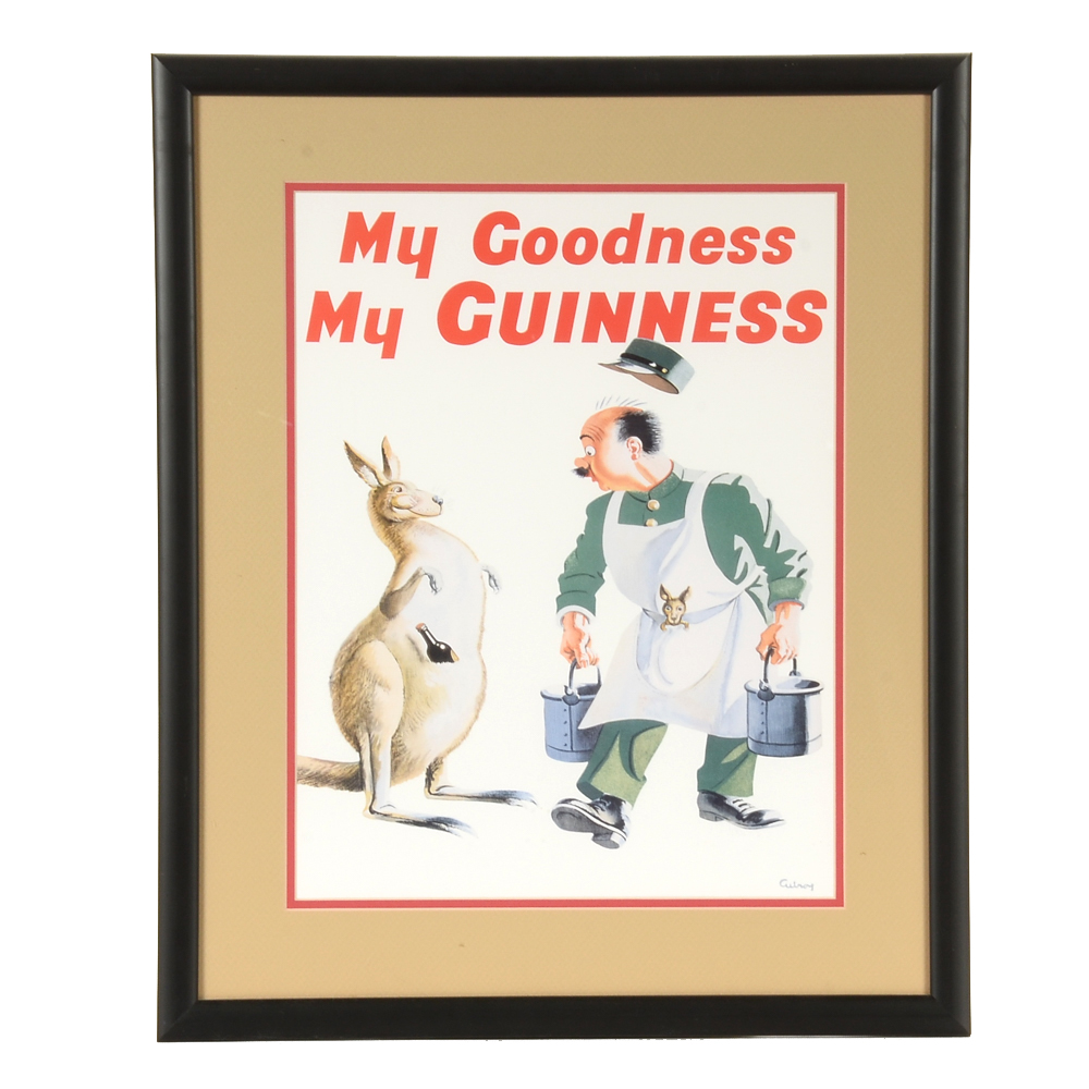 Offset Lithographic Poster Reproduction "My Goodness My Guinness"