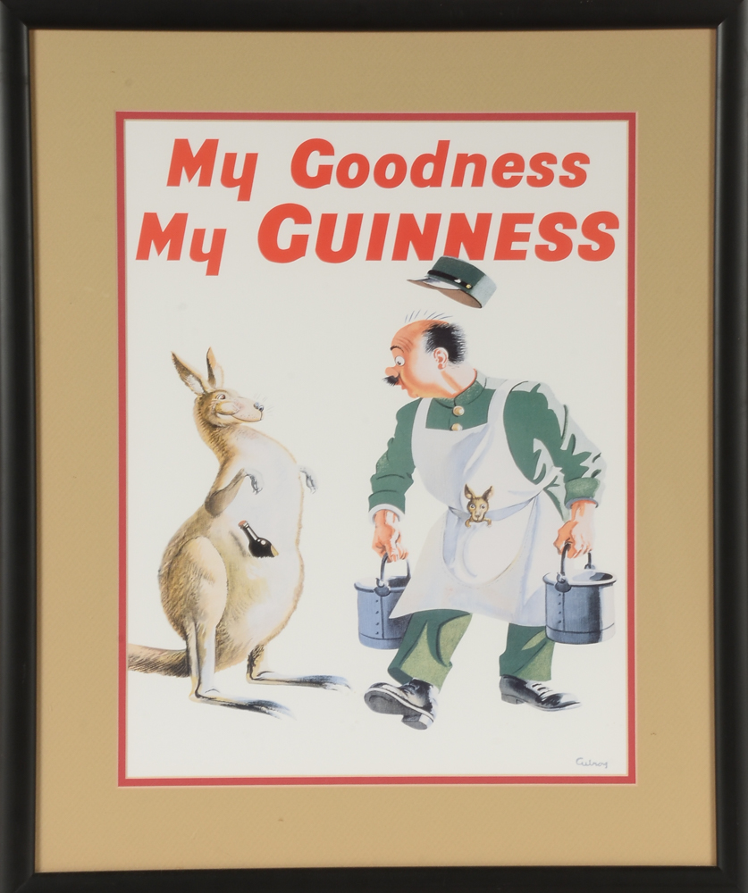 Offset Lithographic Poster Reproduction "My Goodness My Guinness"