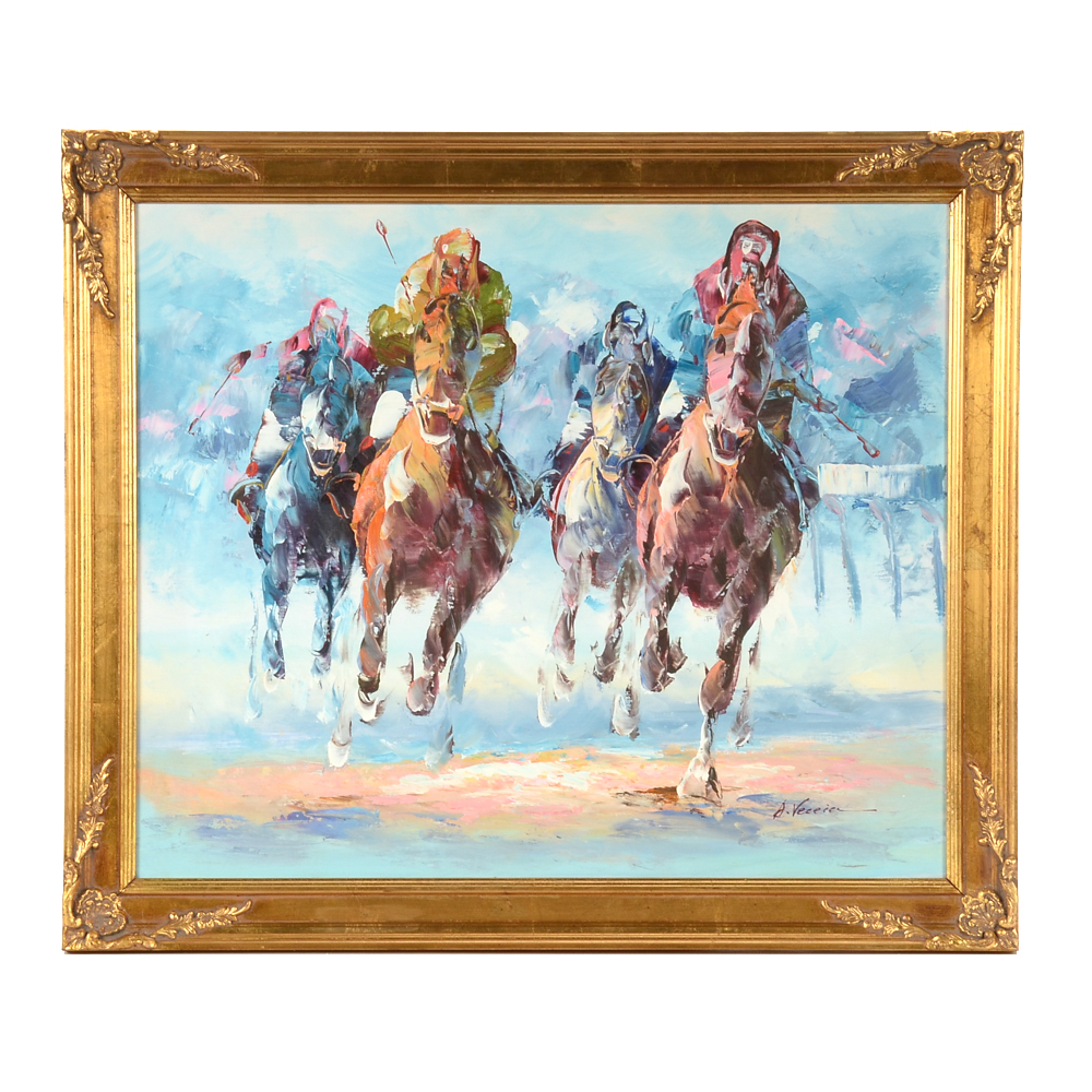 Anthony Veccio Original Oil Painting on Canvas