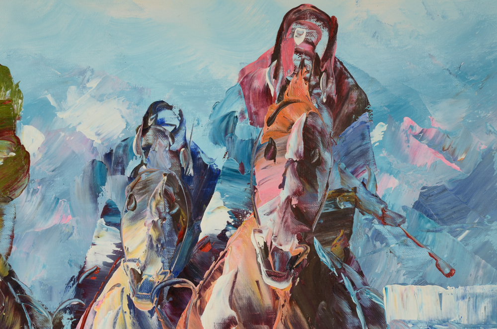 Anthony Veccio Original Oil Painting on Canvas