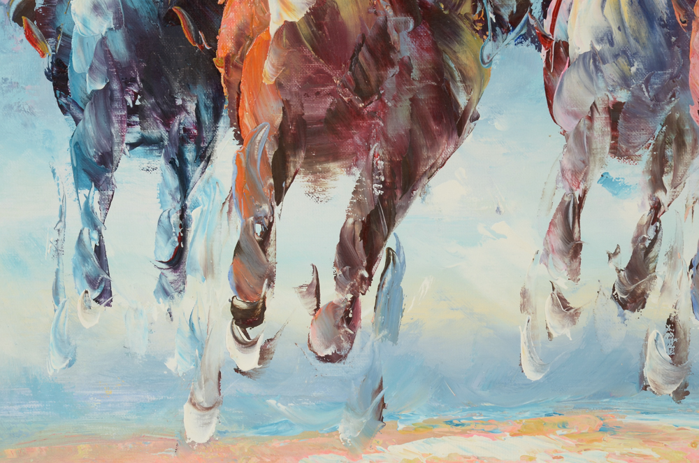 Anthony Veccio Original Oil Painting on Canvas