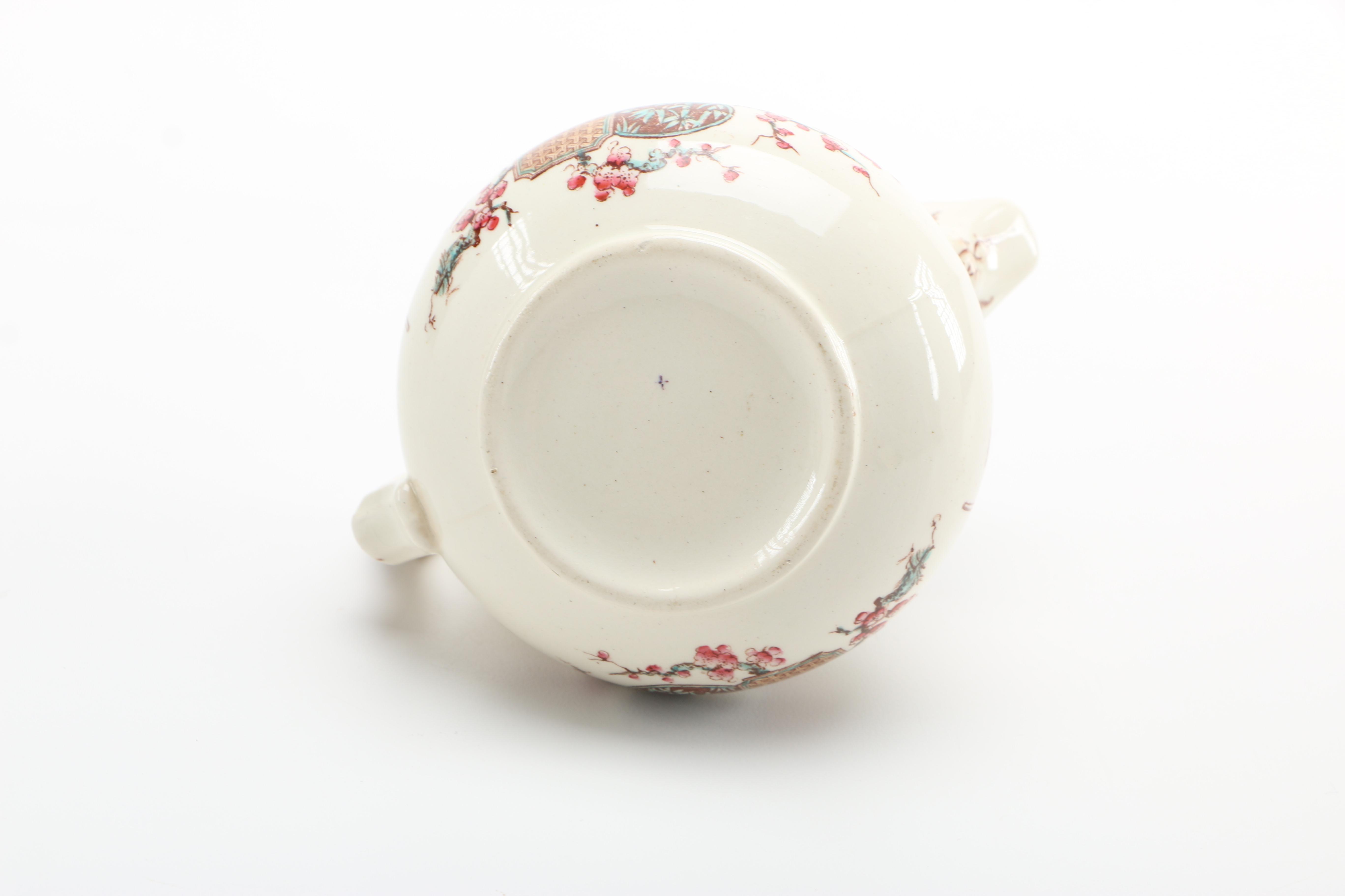 1879 English T. Furnival and Sons "Formosa Brown Multicolor" Transferware Tableware