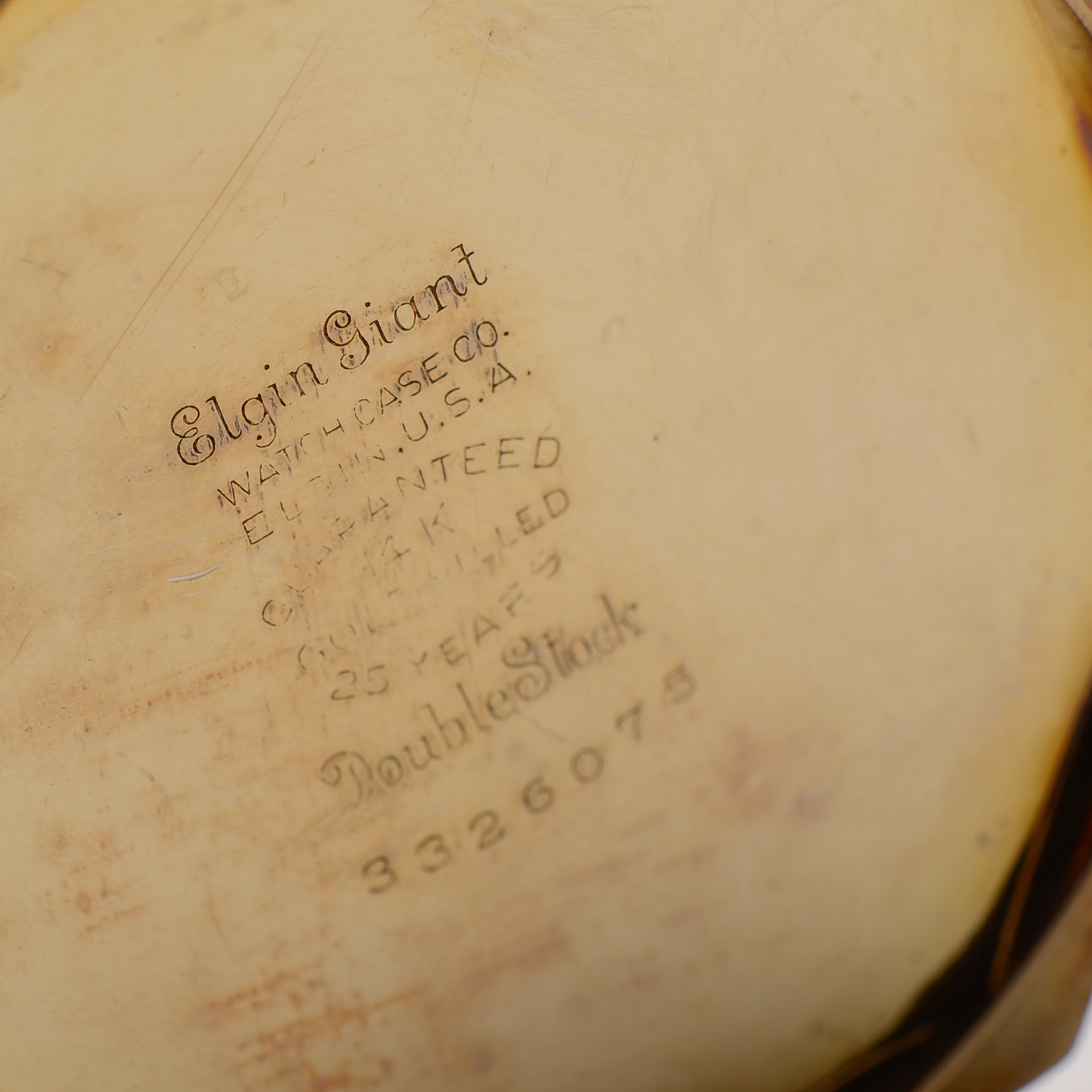 1919 Gold Filled Open Faced Waltham Hexagonal Pocket Watch