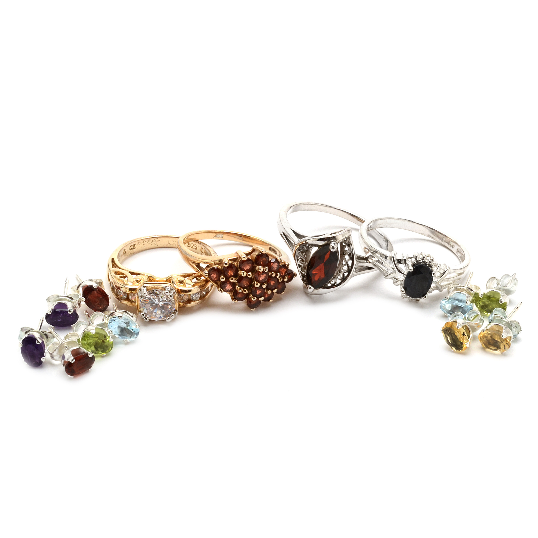 Sterling Fashion Jewelry Rings and Earrings