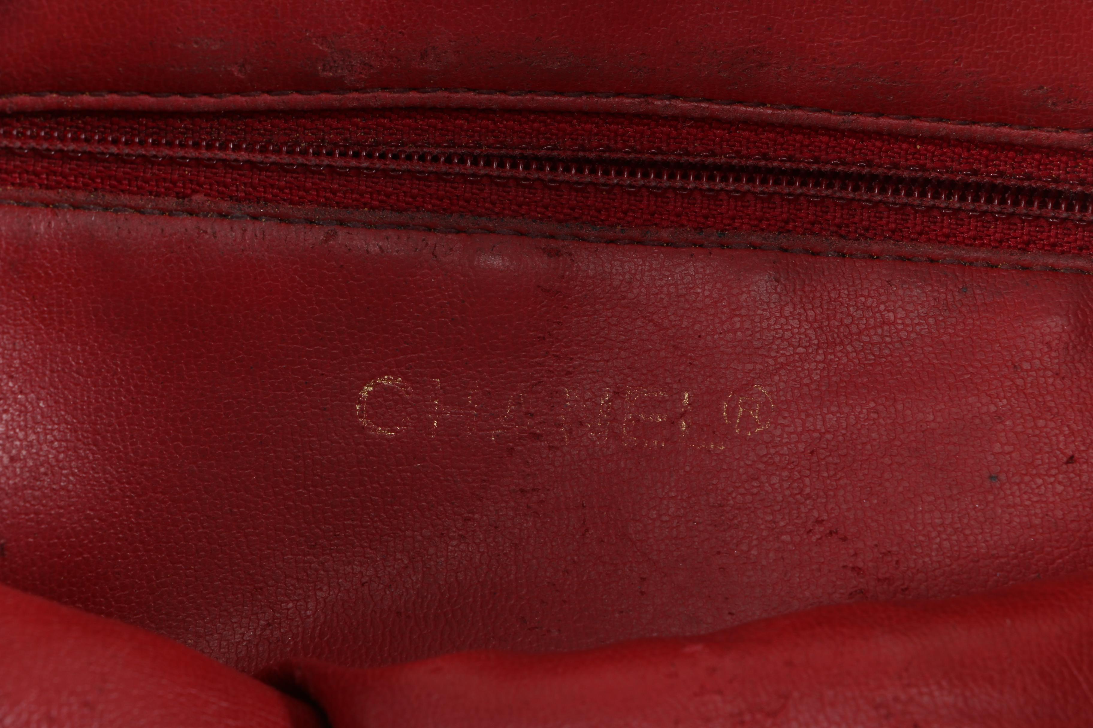 Vintage Chanel Black Leather Quilted Handbag