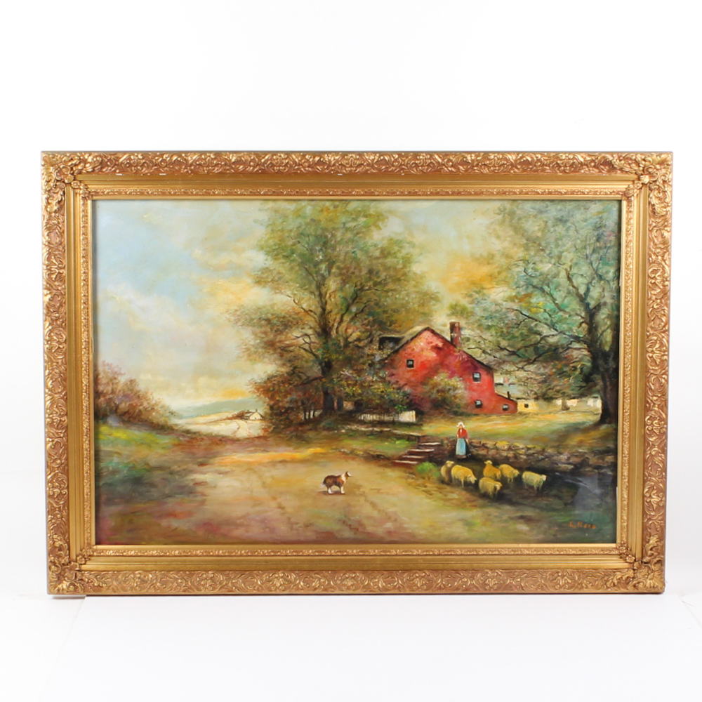 E. Reed Oil Painting on Canvas