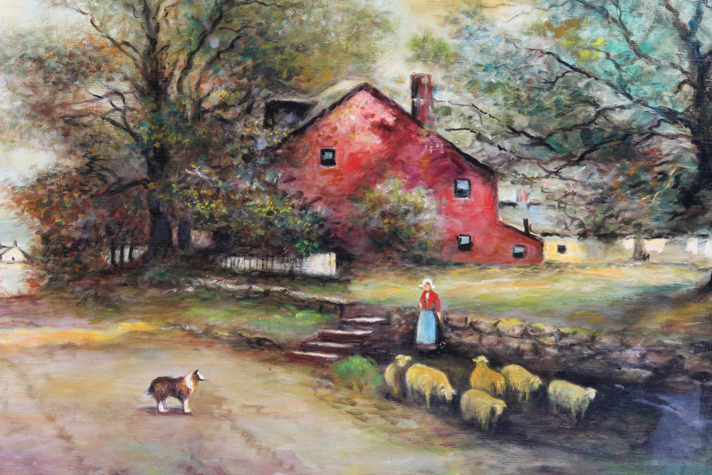 E. Reed Oil Painting on Canvas