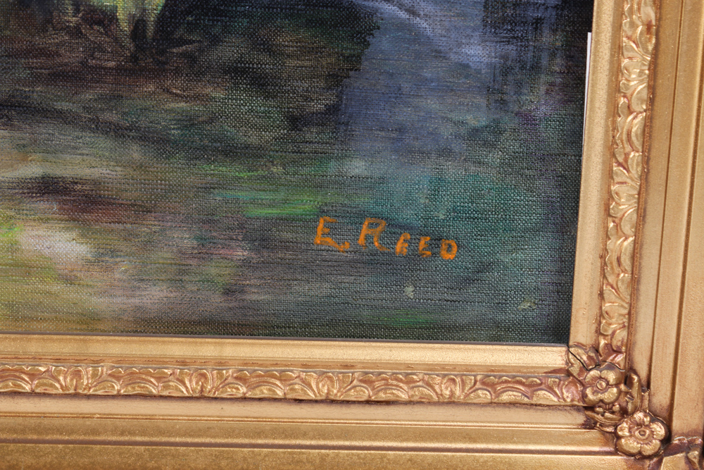 E. Reed Oil Painting on Canvas