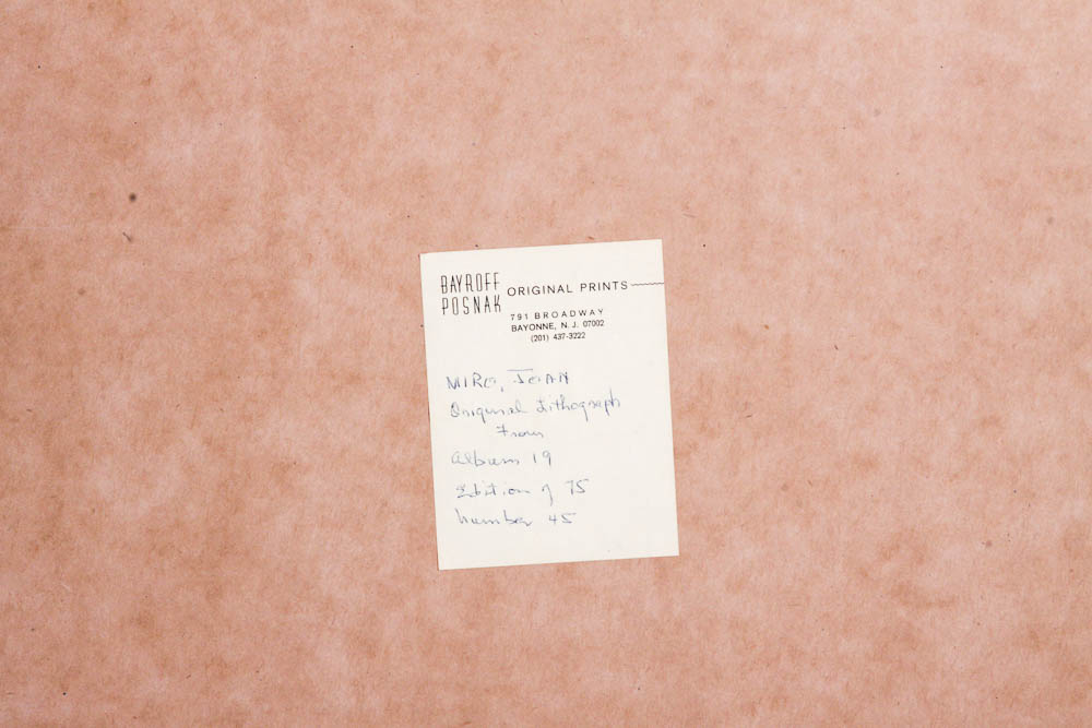 Joan Miró Limited Edition Lithograph "Album 19"