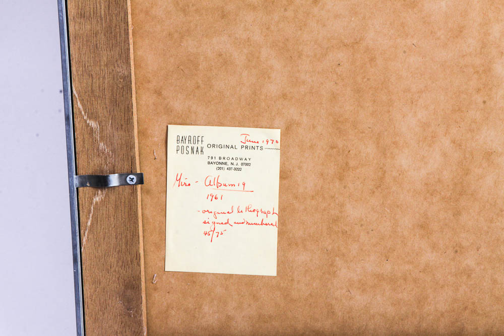 Joan Miró Limited Edition Lithograph "Album 19"