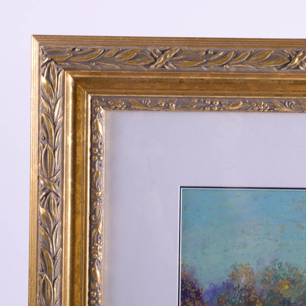 Edy Martin Pastel Drawing "Angler's Lake #584"