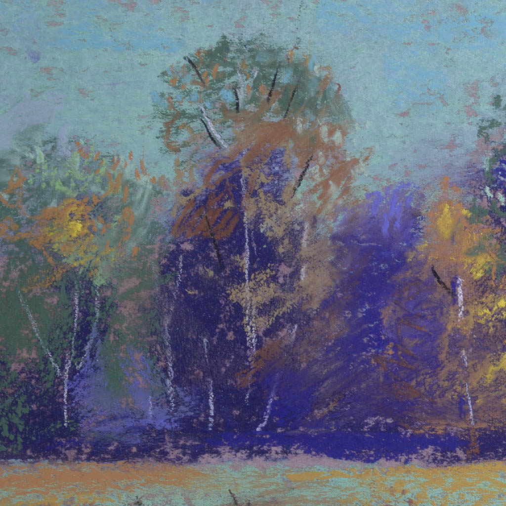 Edy Martin Pastel Drawing "Angler's Lake #584"