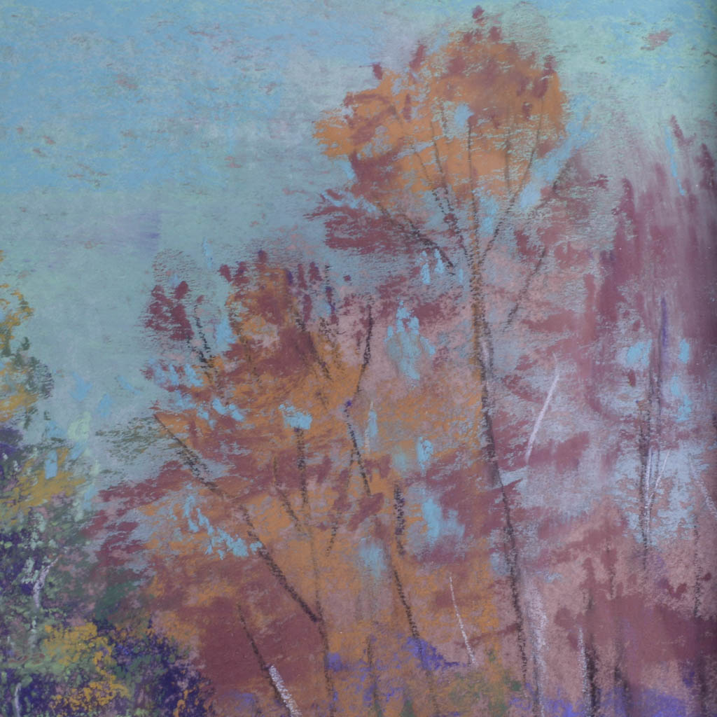 Edy Martin Pastel Drawing "Angler's Lake #584"