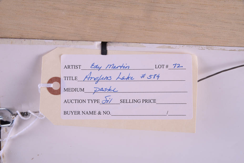 Edy Martin Pastel Drawing "Angler's Lake #584"