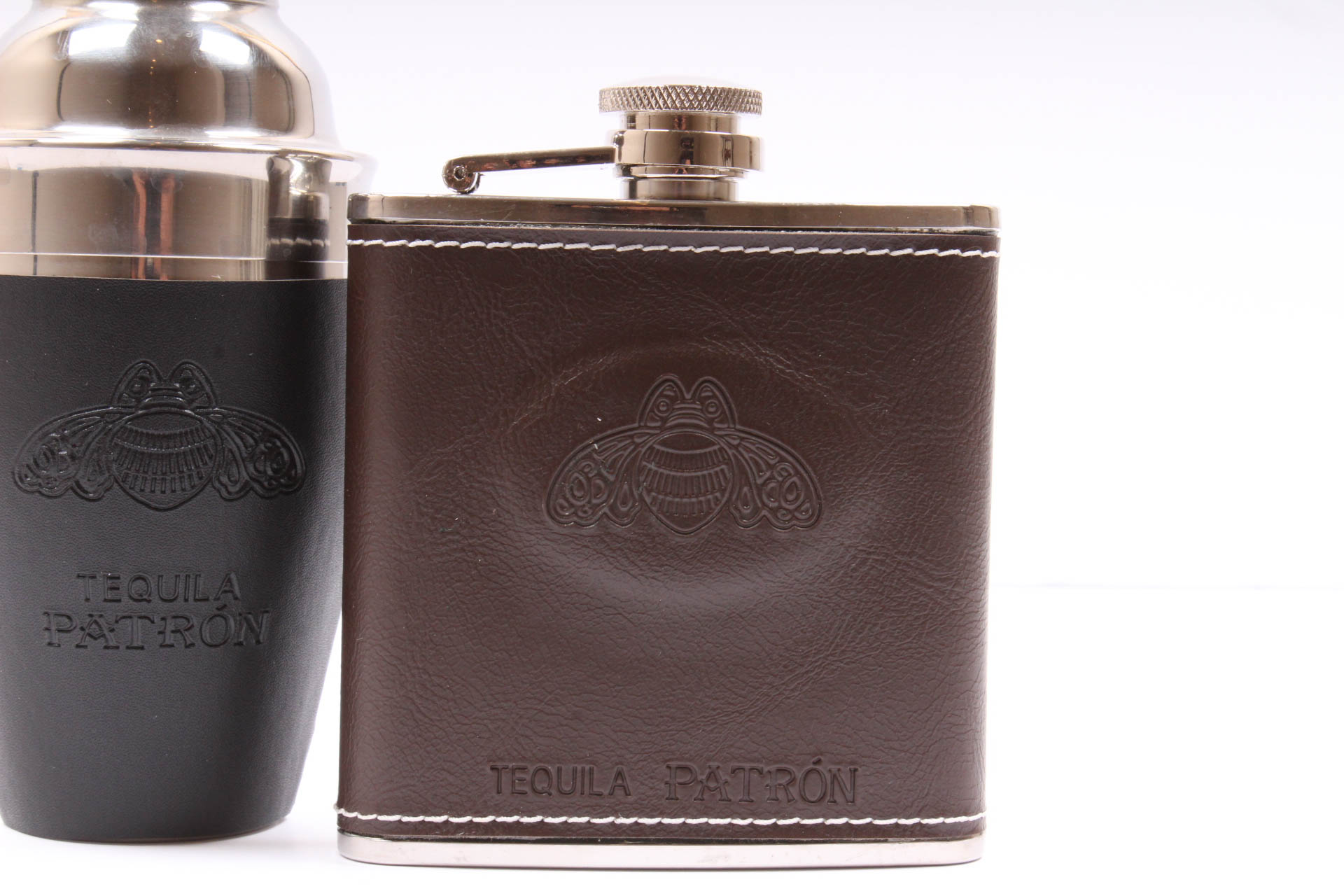 Tequila Patron Flask and Cocktail Shaker