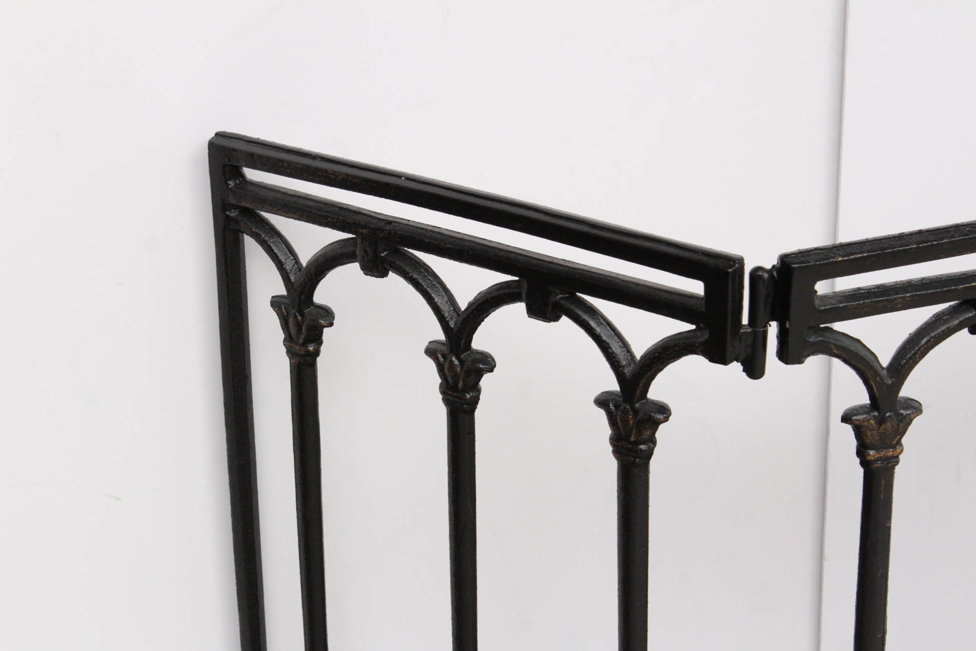 Vintage Black Labrador Fireplace Tools with Screen