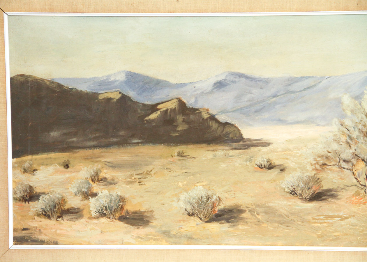 F.B. Fisher Oil Painting on Canvas