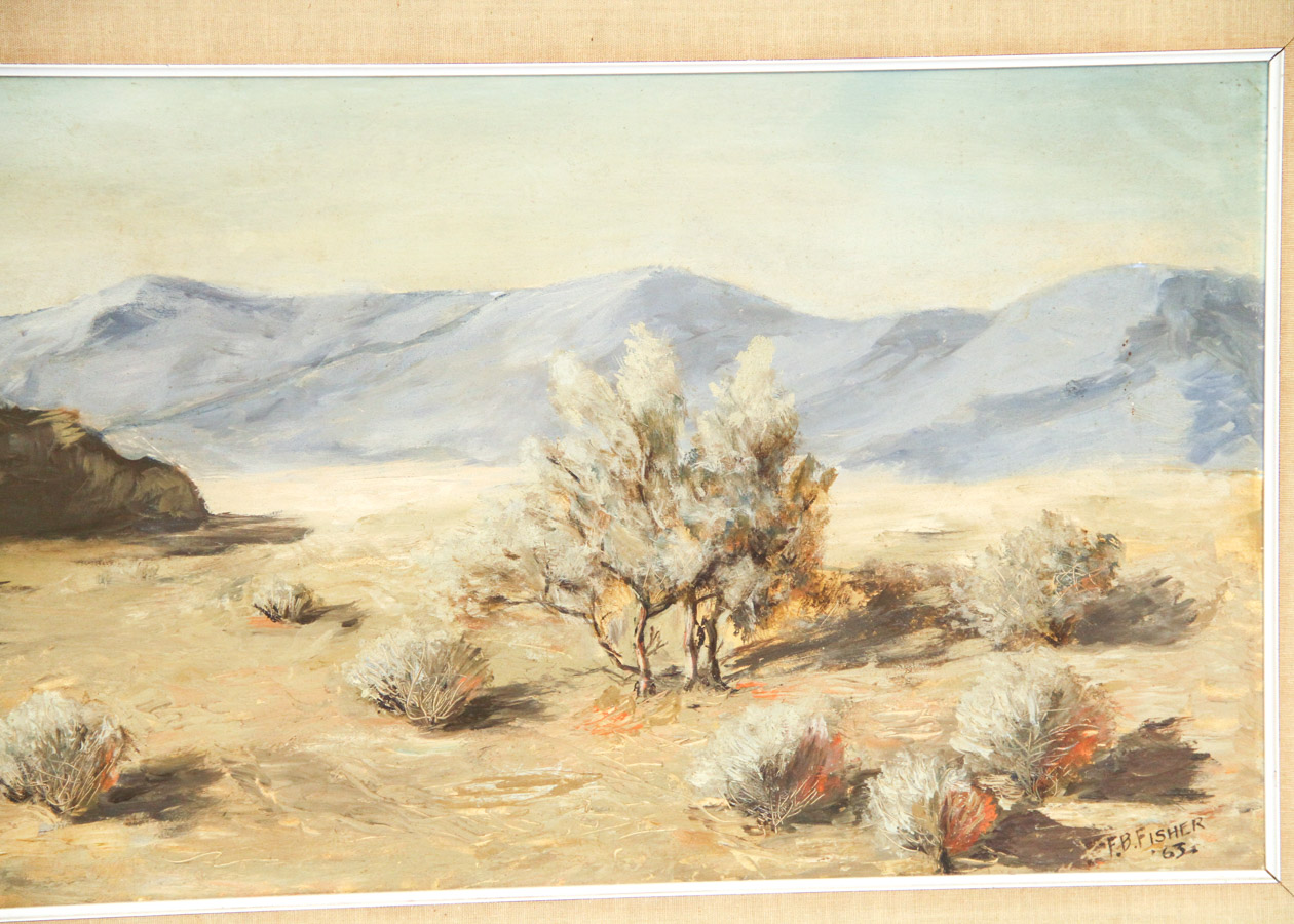 F.B. Fisher Oil Painting on Canvas