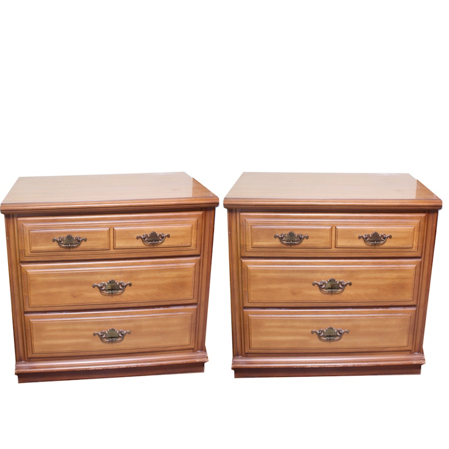 Pair of Wooden Nightstands