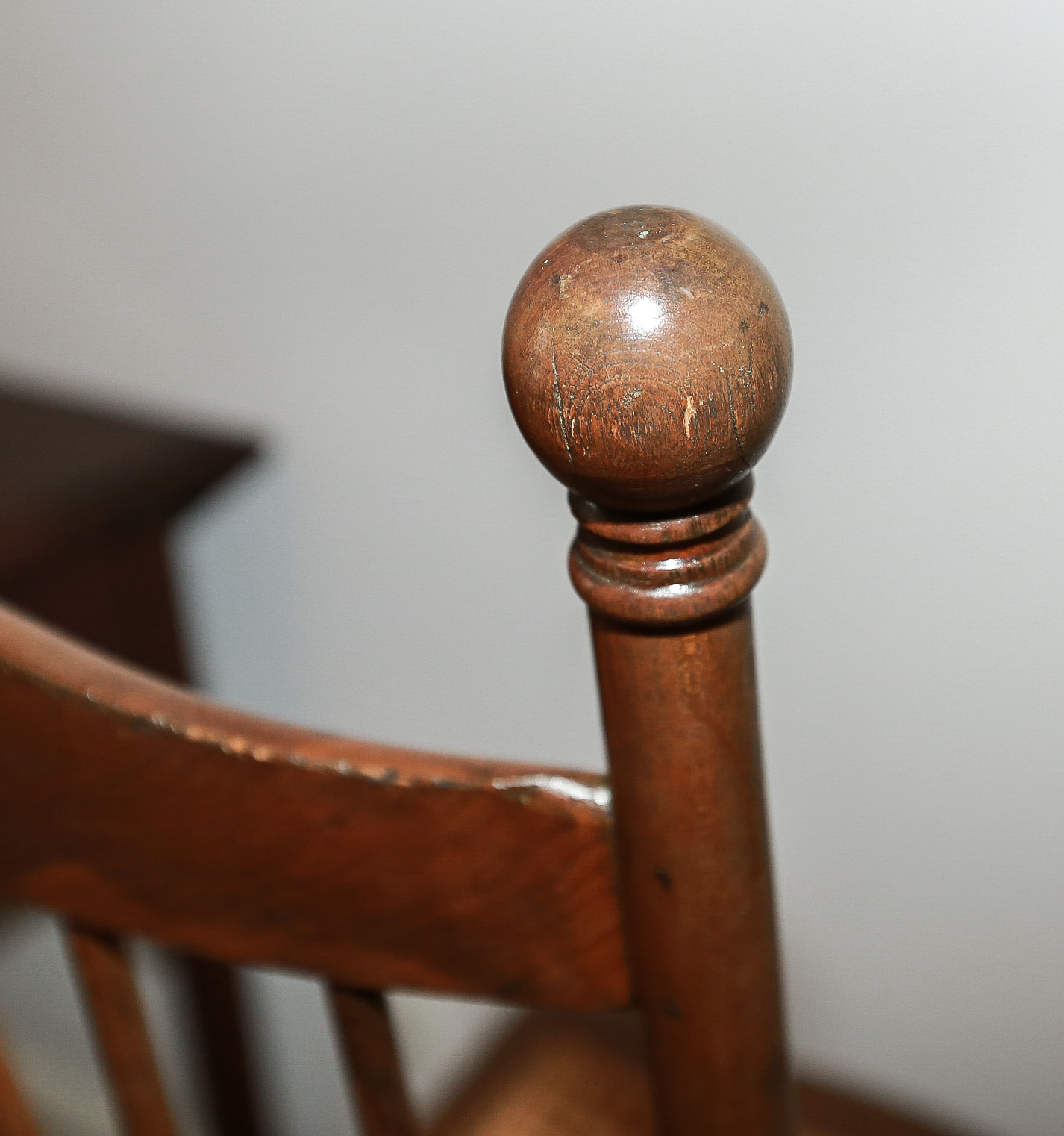 Mid Century Mahogany Desk and Cain Chair