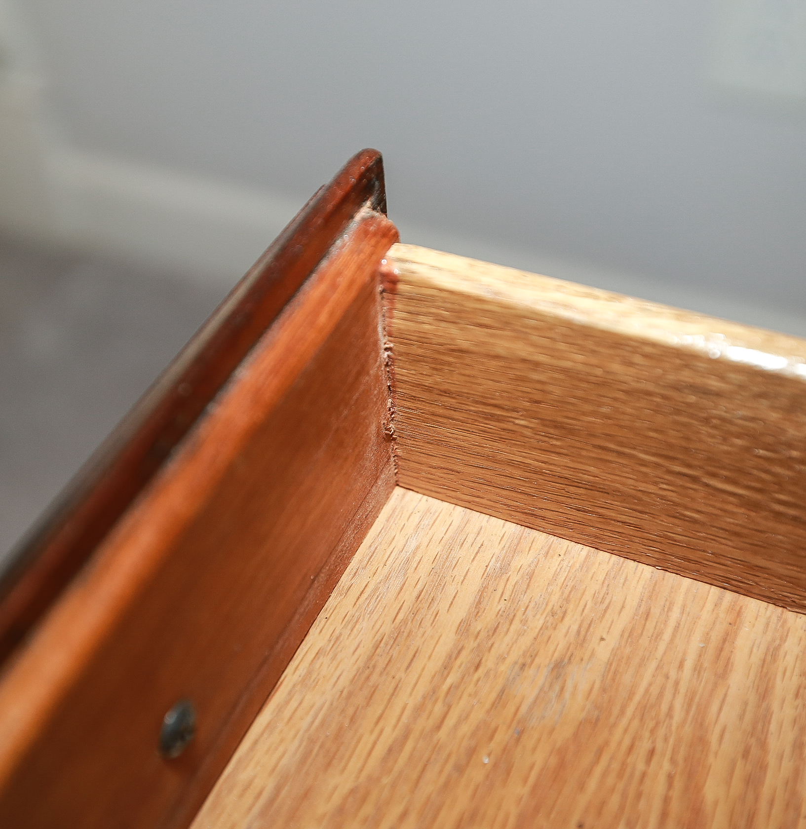 Mid Century Mahogany Desk and Cain Chair