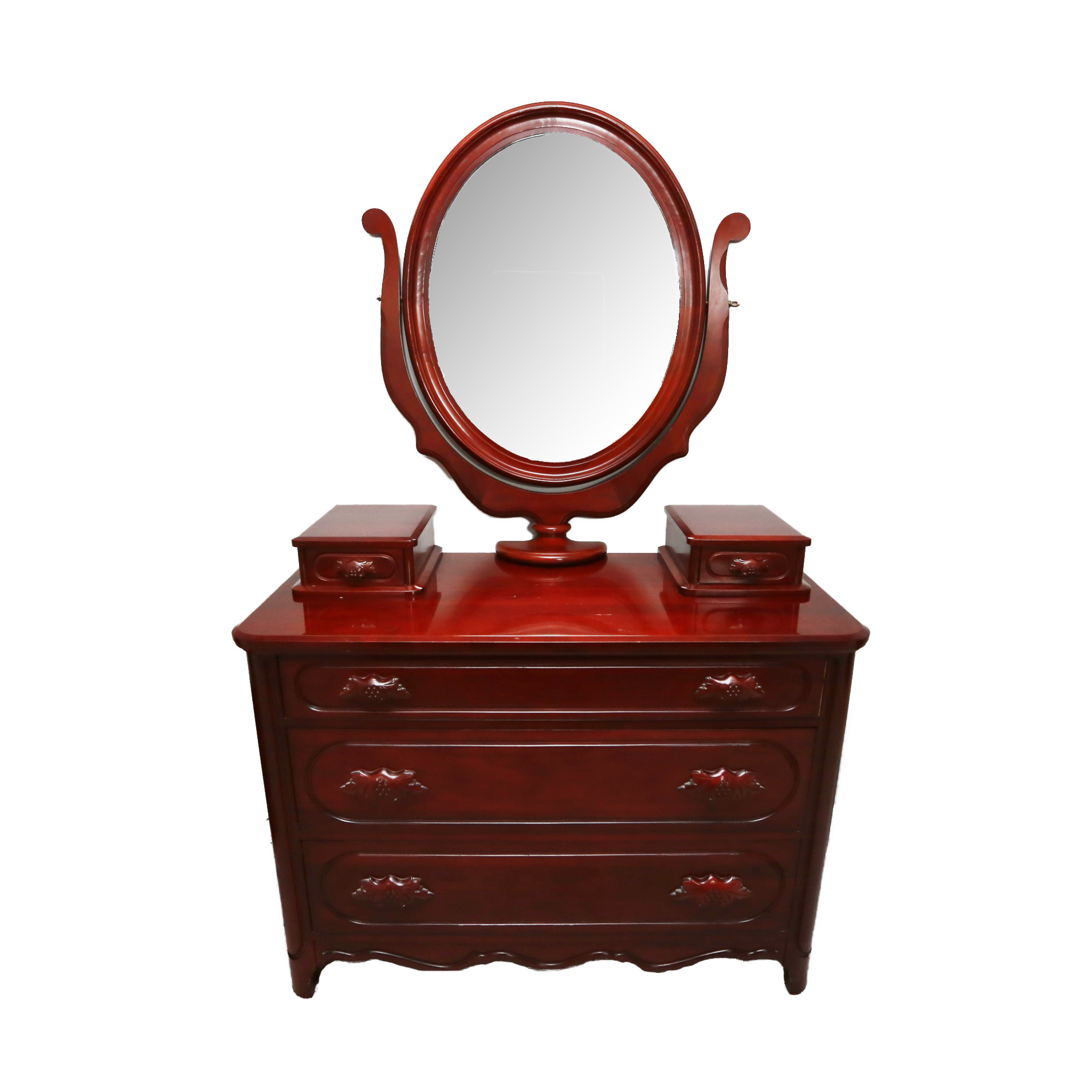 Wooden Mirrored Dresser