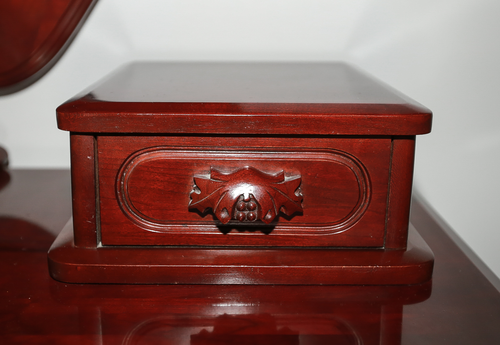 Wooden Mirrored Dresser