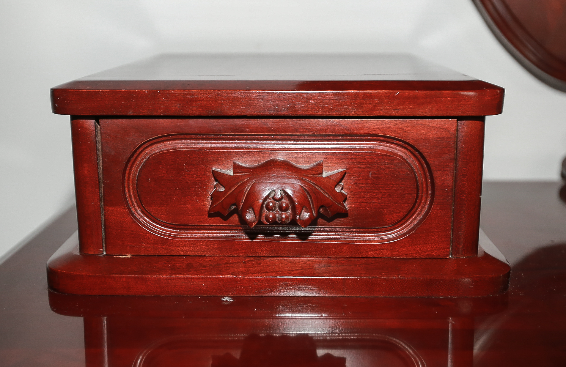 Wooden Mirrored Dresser