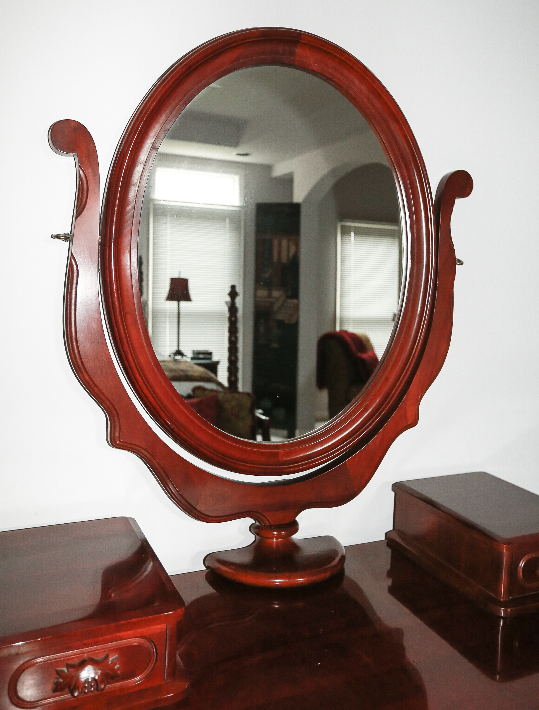 Wooden Mirrored Dresser