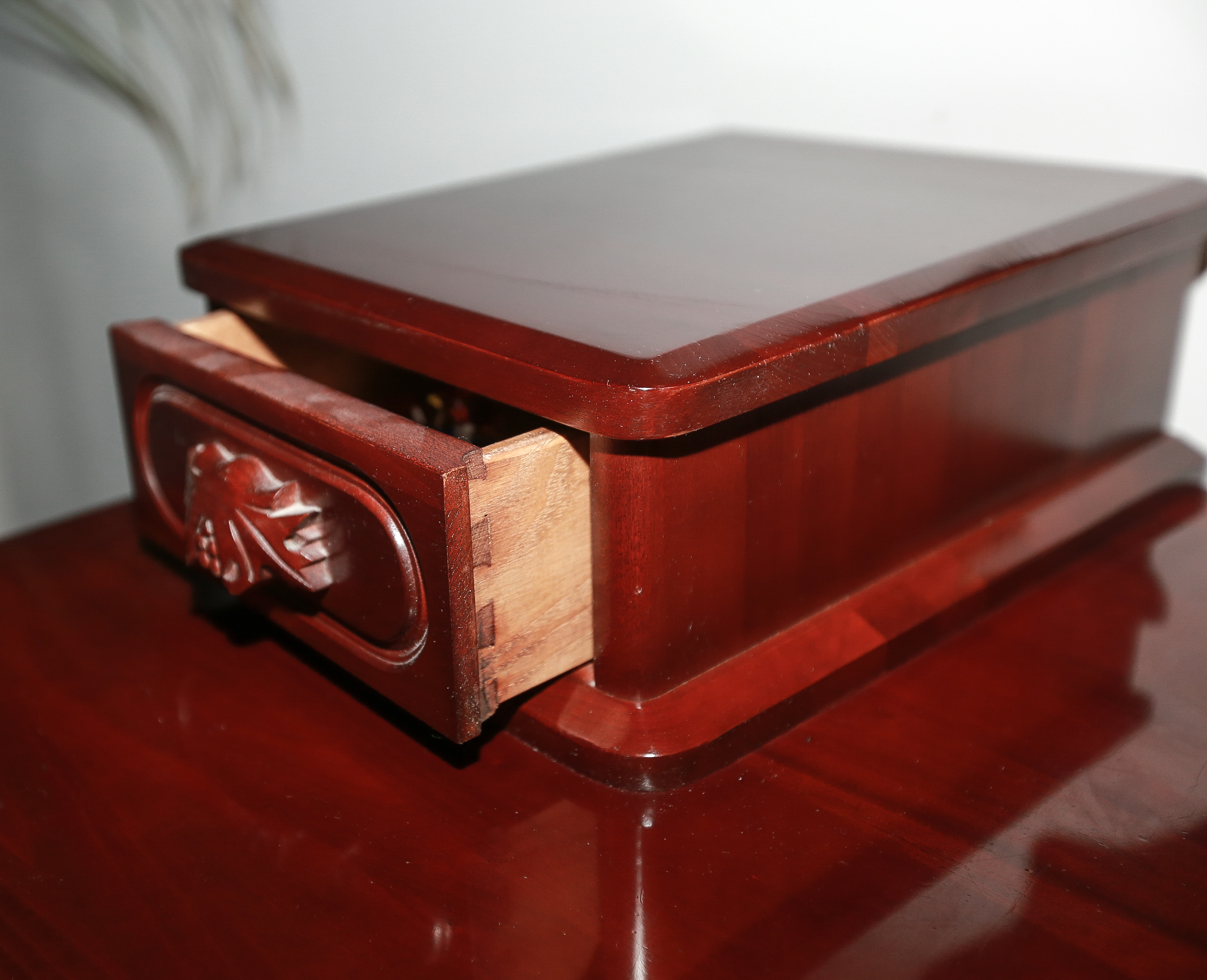 Wooden Mirrored Dresser