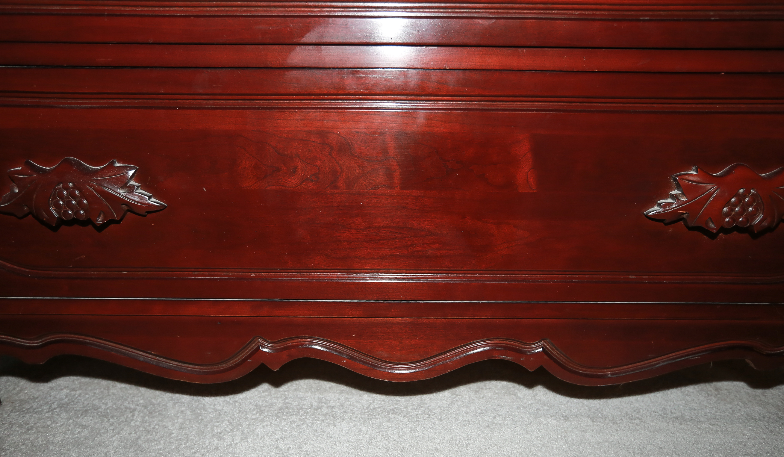 Wooden Mirrored Dresser