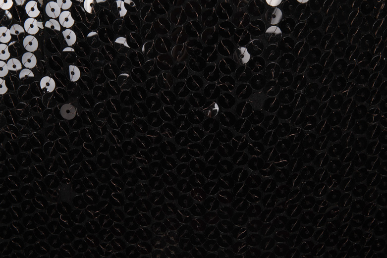 Vintage Chanel Black Sequined Wiggle Skirt