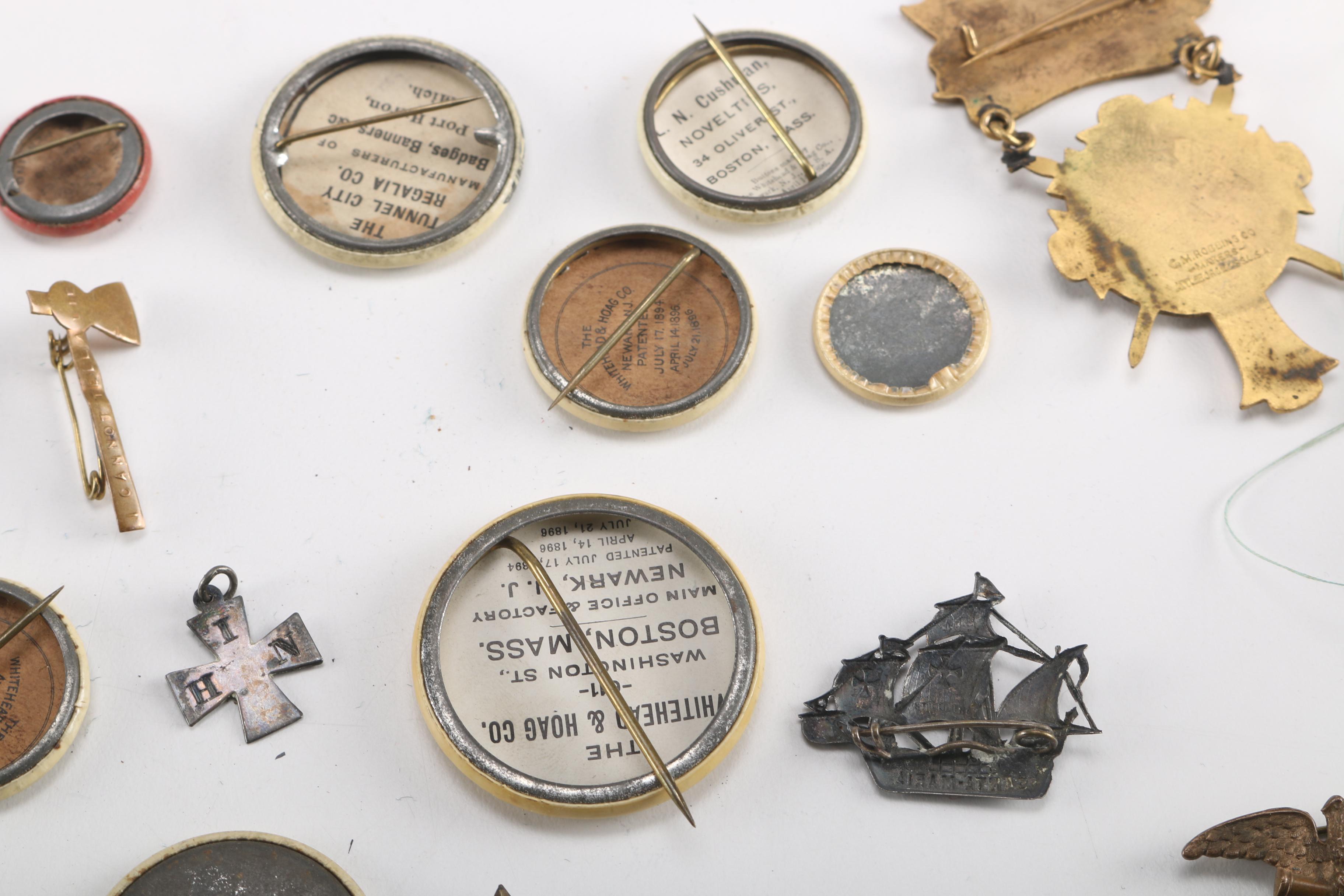 Grand Army of the Republic Antique Pinback Buttons and Medals