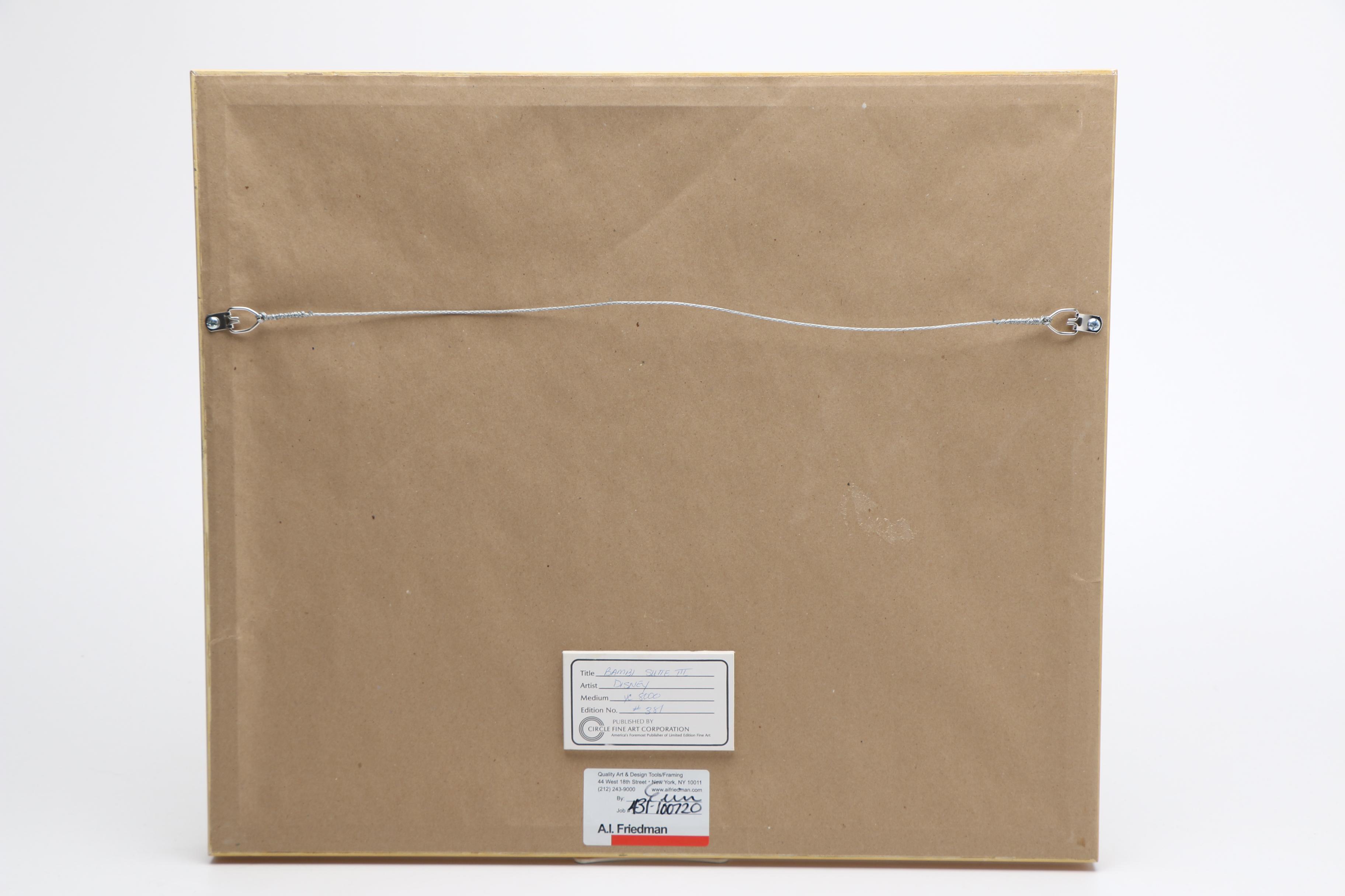 After Ollie Johnston Limited Edition Hand-Colored Lithograph of "Sleepy Bambi"