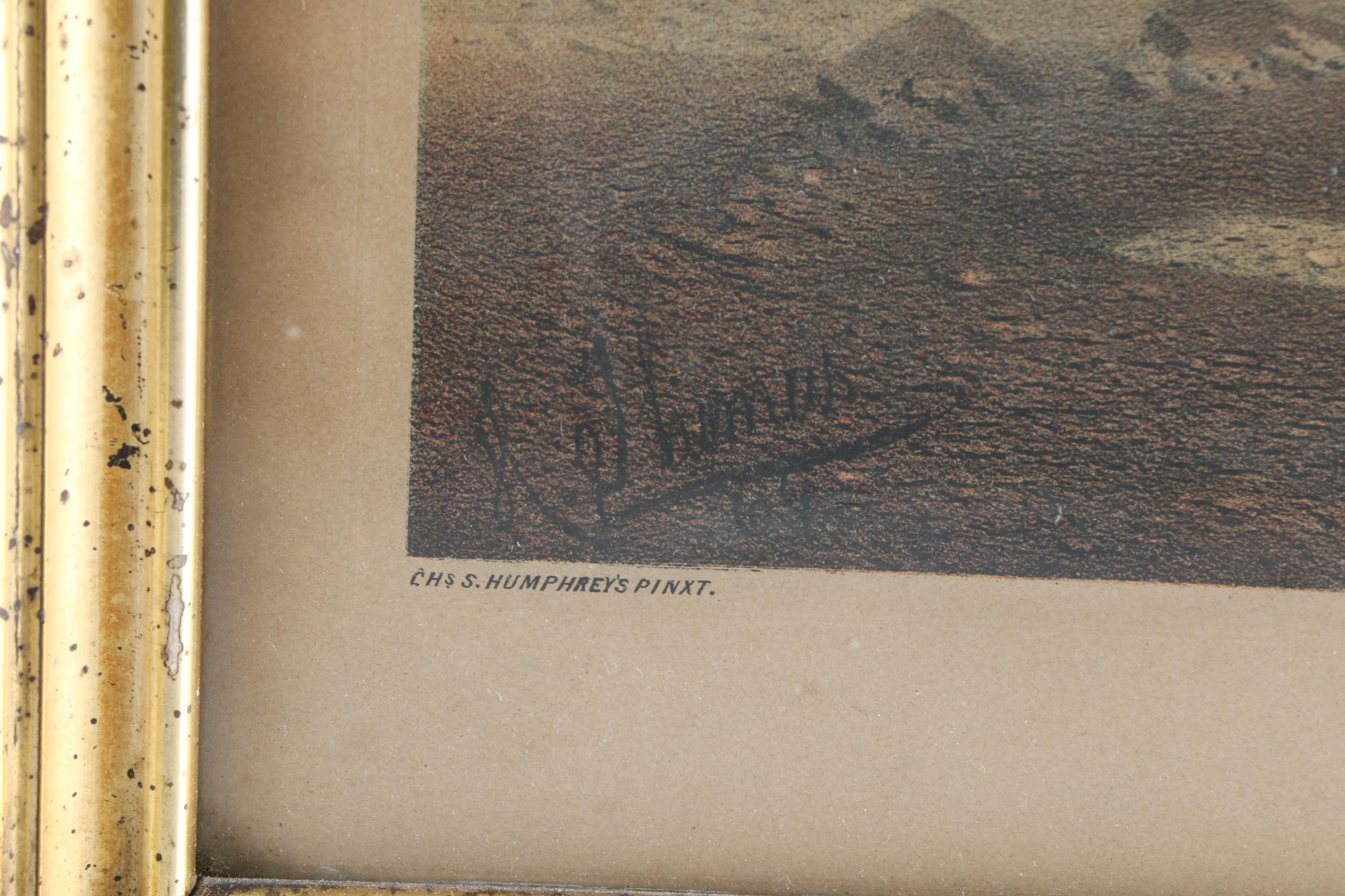 After H. Thomas Color Lithograph "Volunteer"