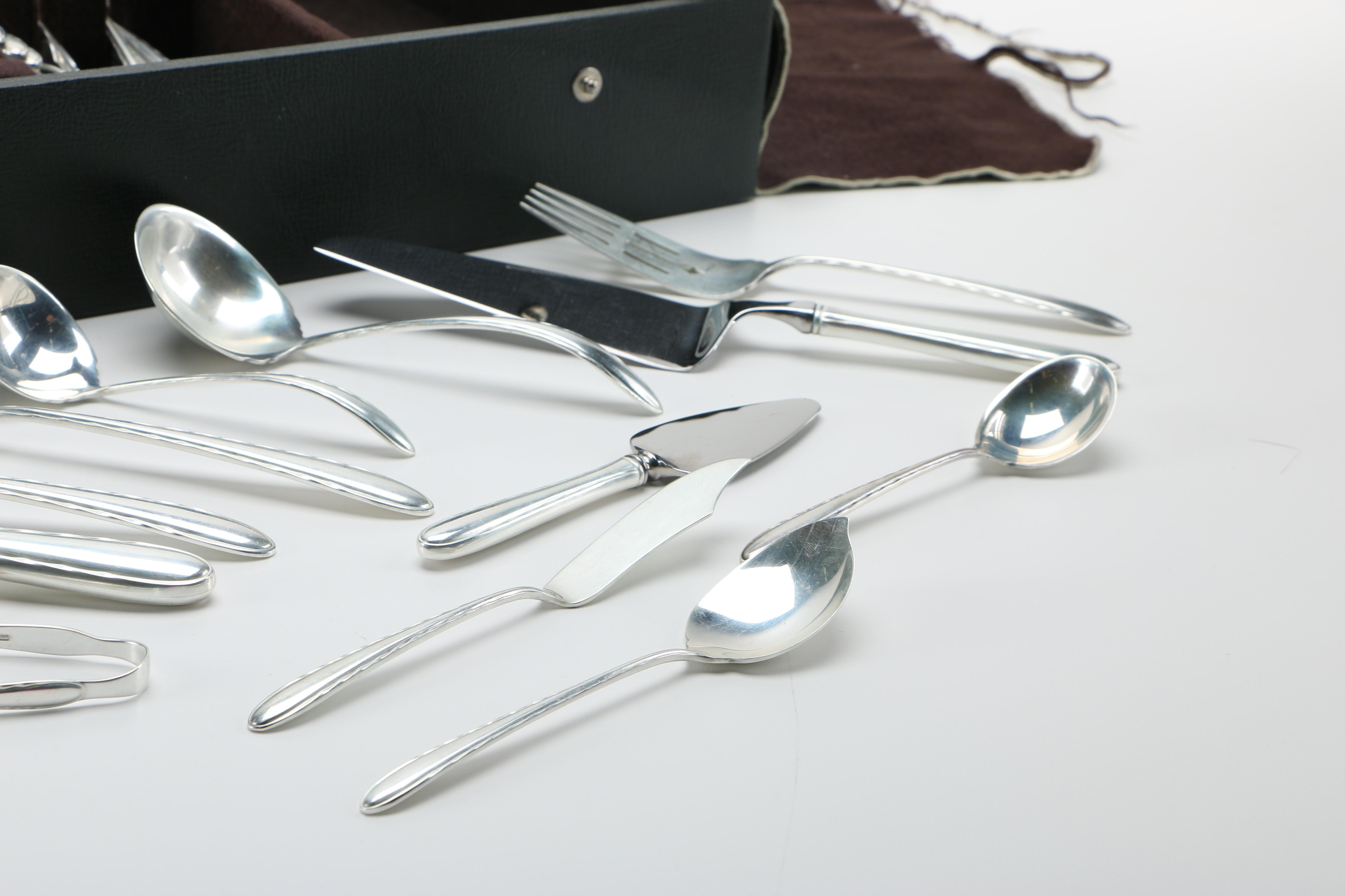 Towle "Silver Flutes" Sterling Flatware in Chest