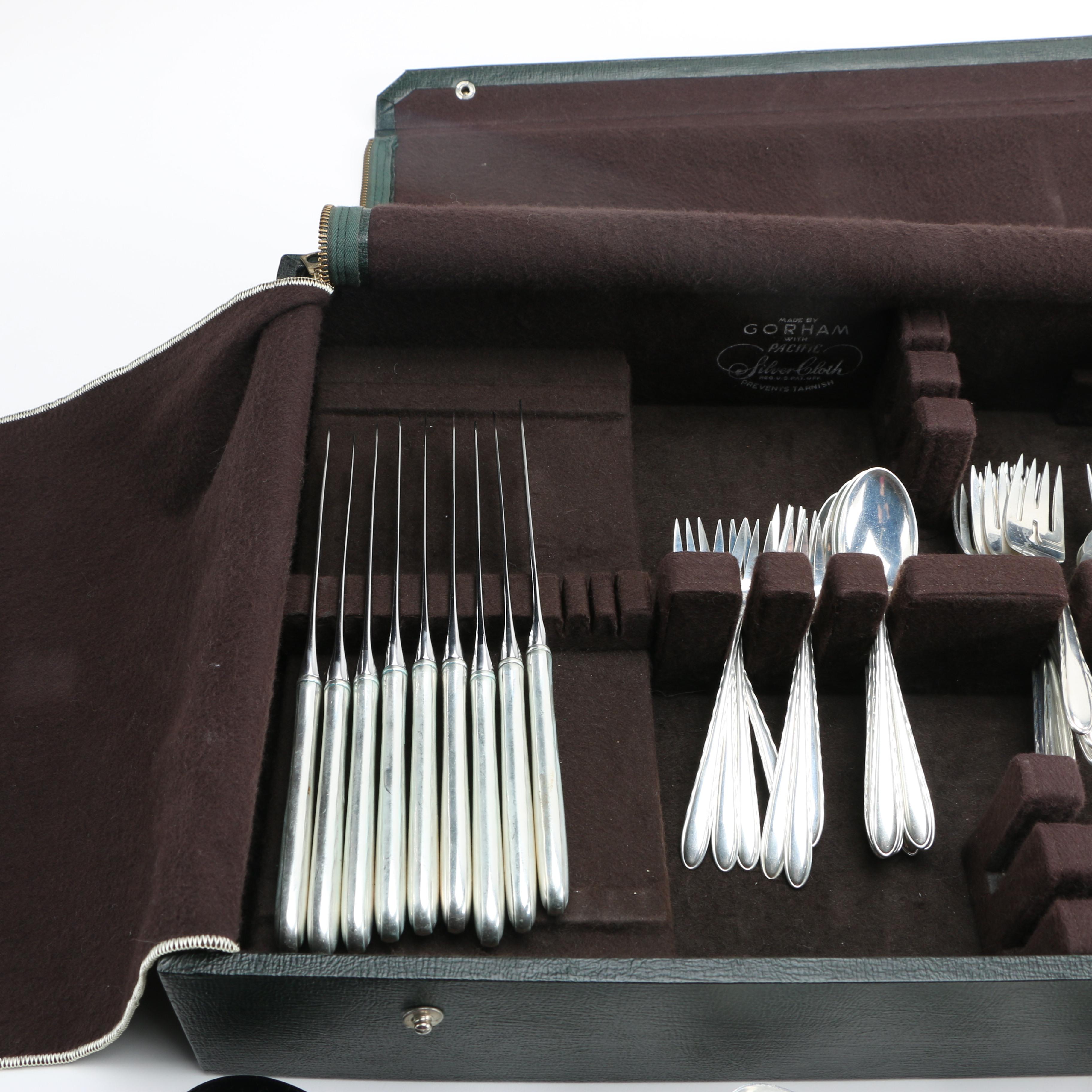 Towle "Silver Flutes" Sterling Flatware in Chest